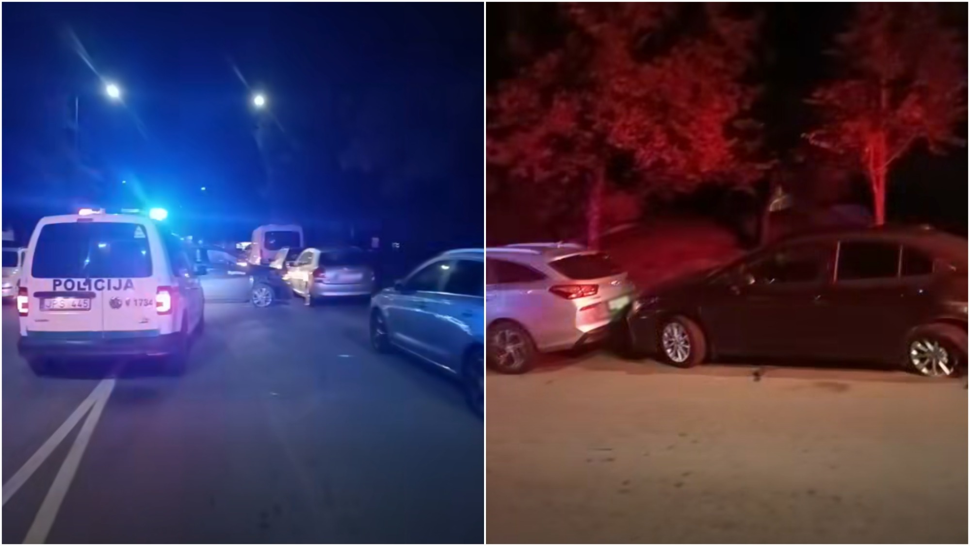 Naktį sostinėje – masinė avarija: girta „Bolt Drive“ vairuotoja apdaužė ...