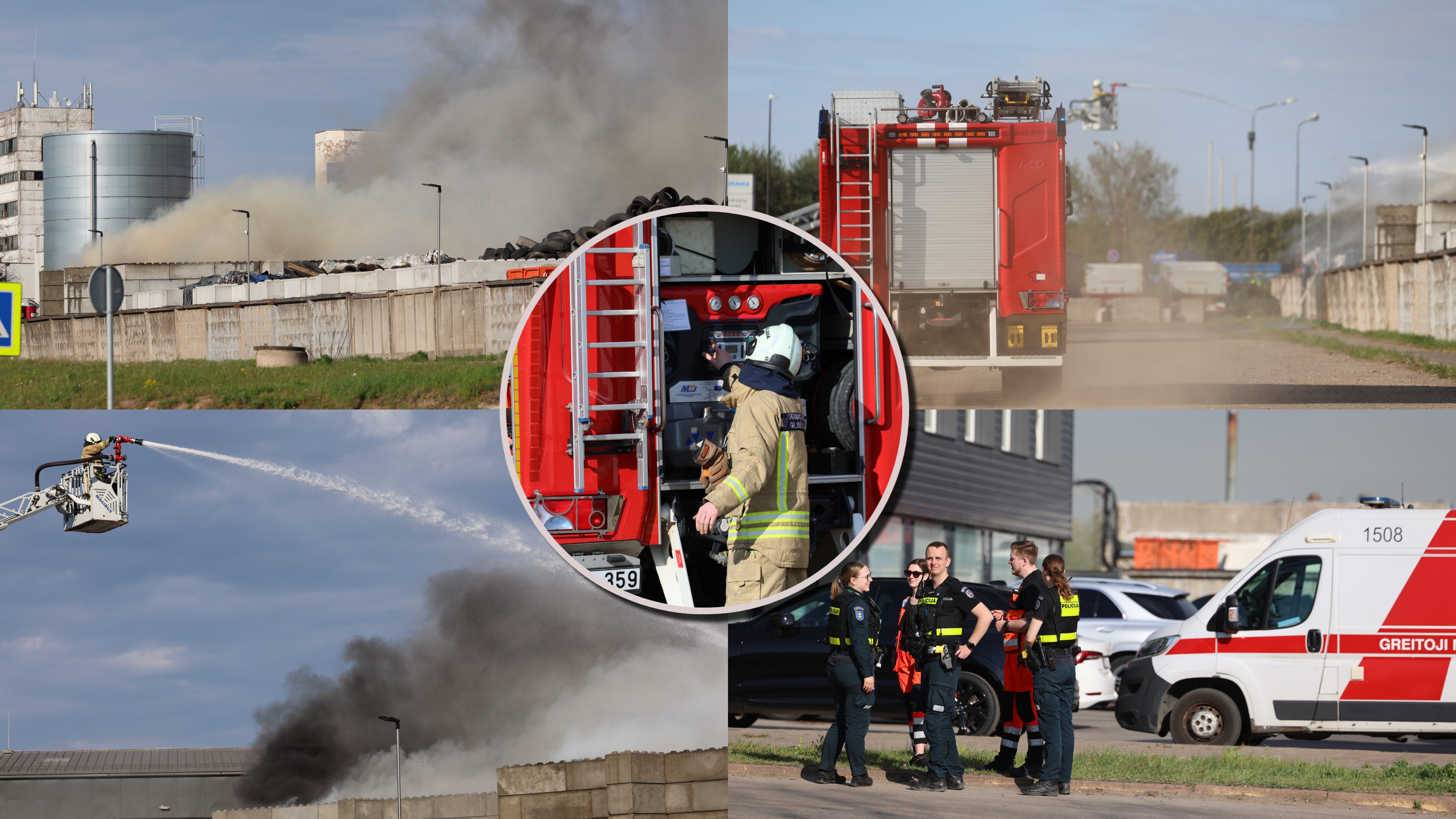 Kaunas waste firm 'Žalvaris' ablaze again as black smoke forces residents indoors — image 3