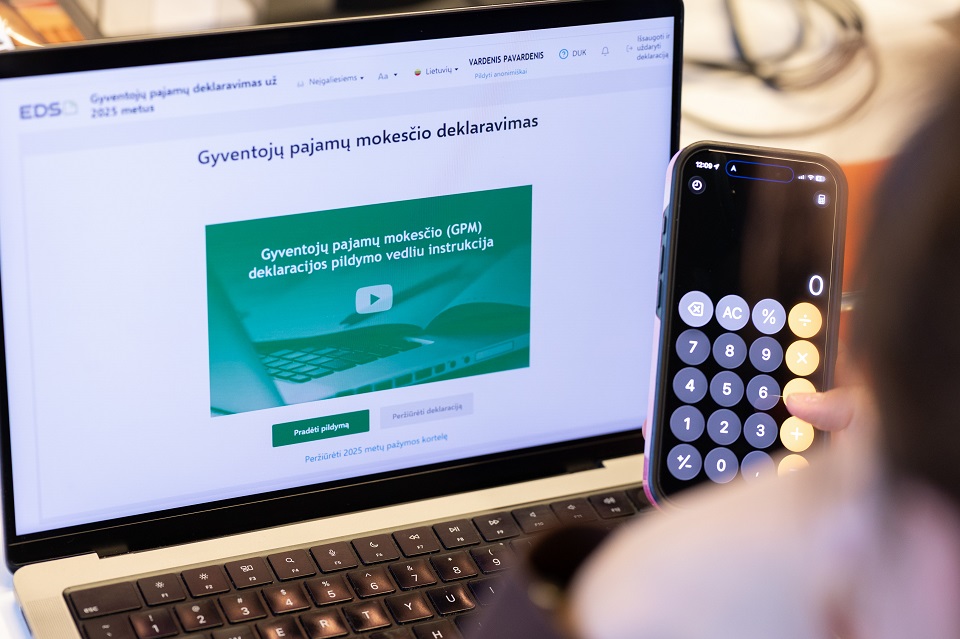 VMI: pajamų dar nedeklaravo 60 tūkst. savarankiškai dirbusių gyventojų