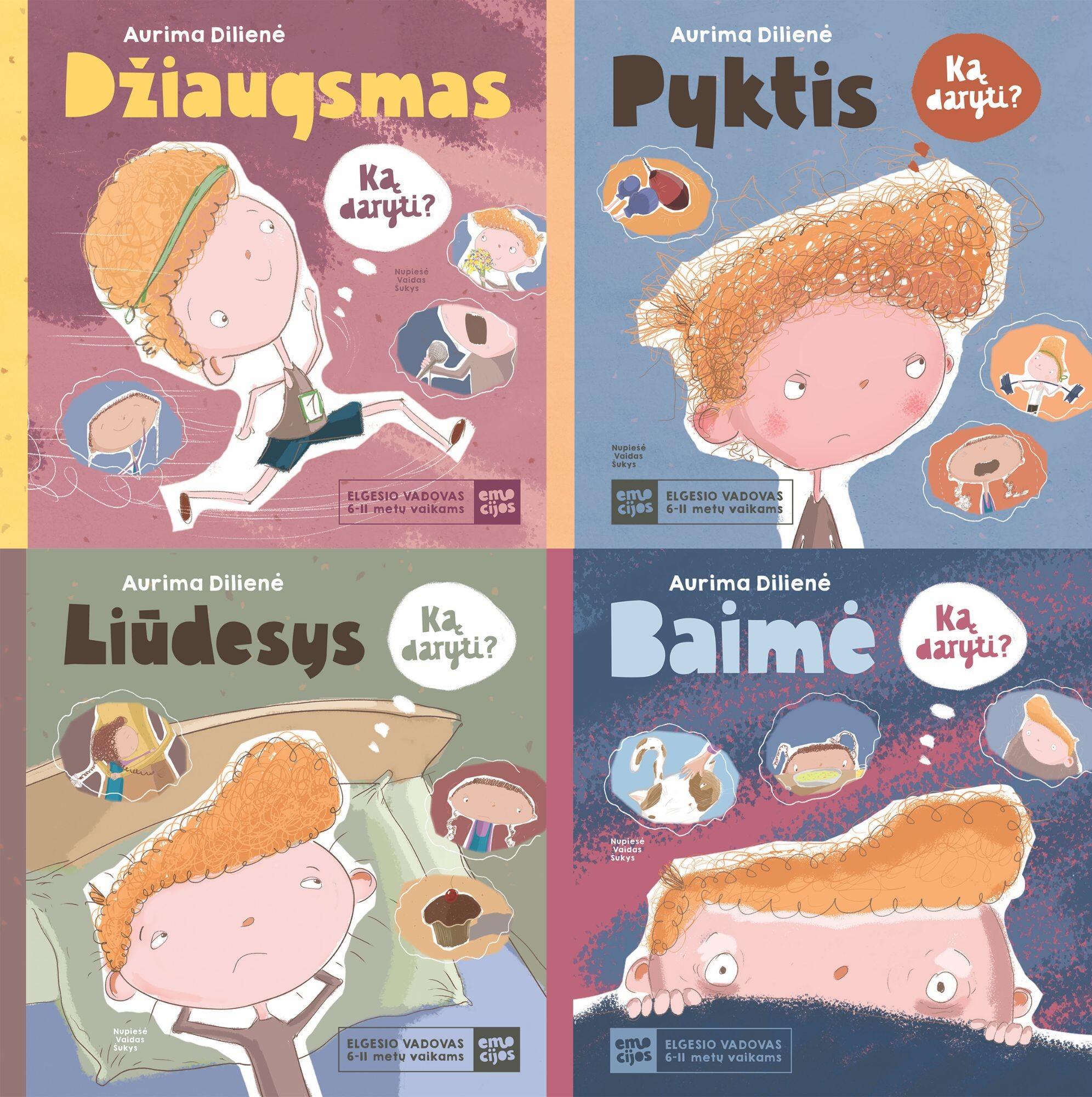 Suprantamai: A. Dilienės knygelių ciklas „Elgesio vadovas“ parašytos ir iliustruotos kaip komiksai – tai padeda jas geriau suvokti 6–11 metų amžiaus vaikams.