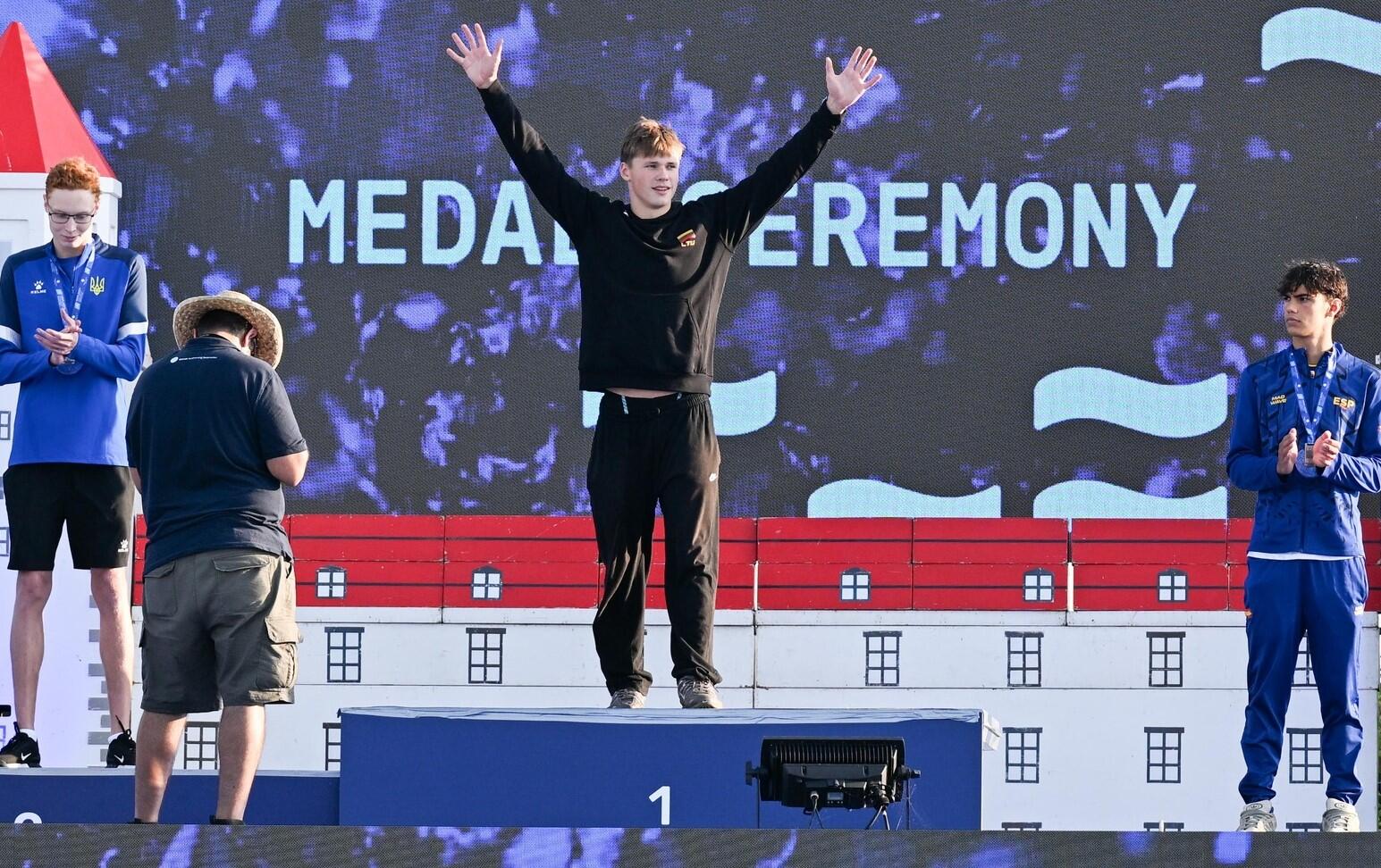 Paraiška: T. Juškos laimikis Europos jaunimo čempionate – keturi medaliai, trys iš jų – aukso.