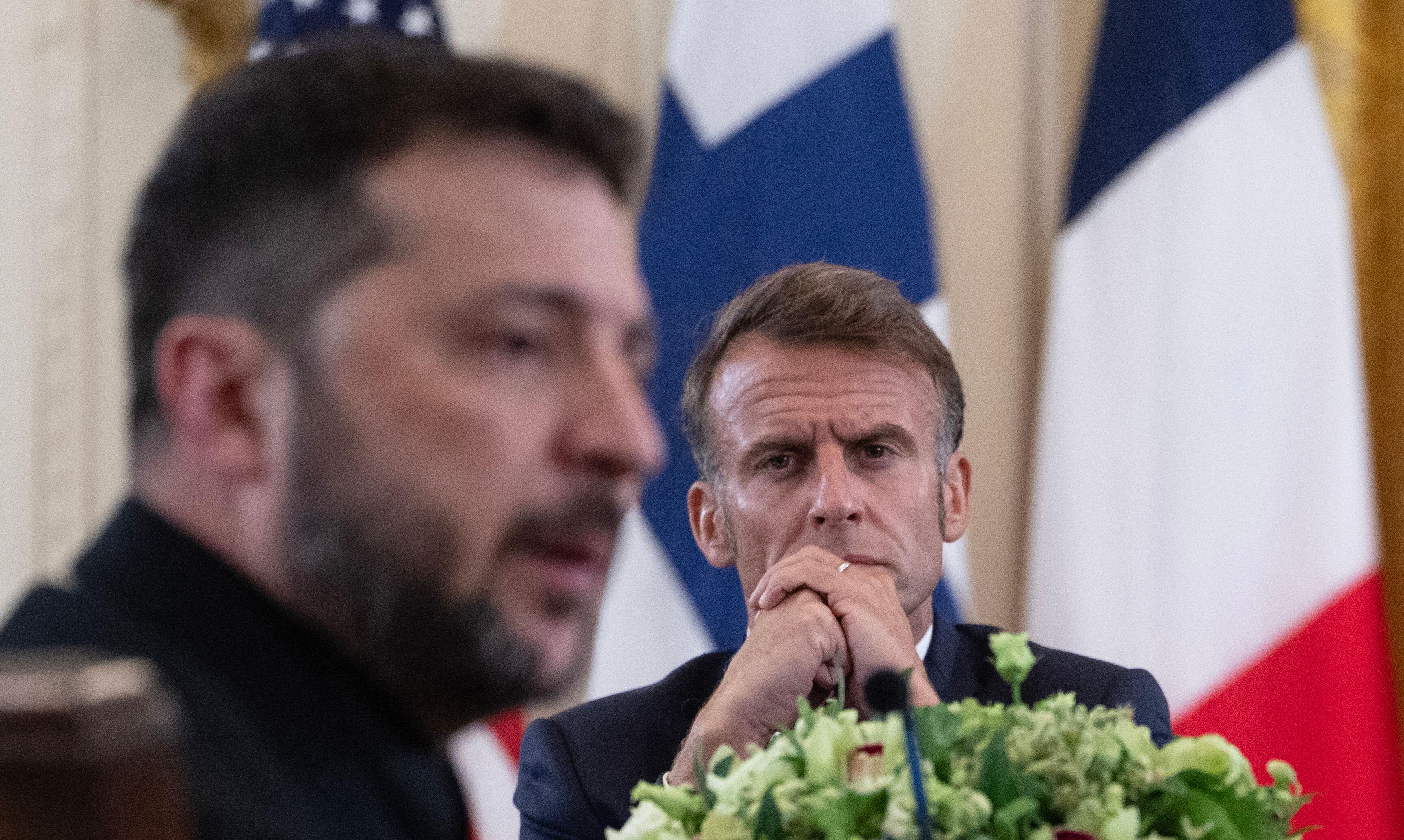 Volodymyras Zelenskis, Emmanuelis Macronas