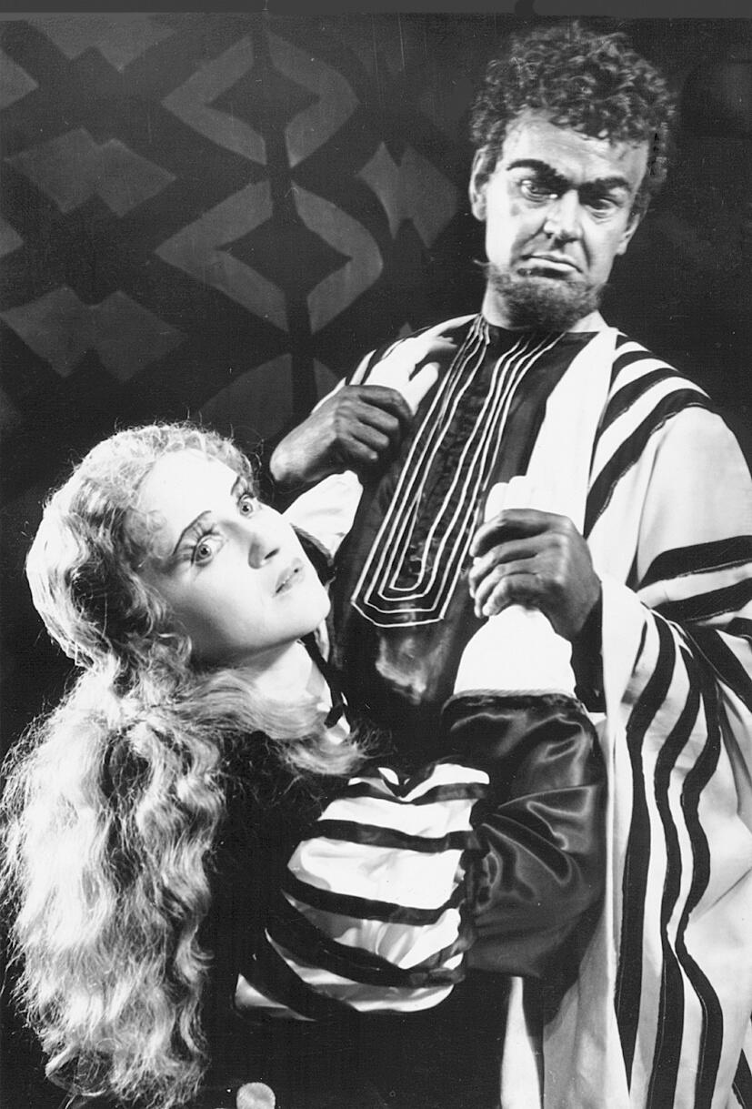 Charizma: vienas išskirtinių V. Kanclerio vaidmenų Klaipėdos dramos teatre spektaklyje „Otelas“, kuriame jis dėl grimo sunkiai atpažįstamas (1960 m.)
