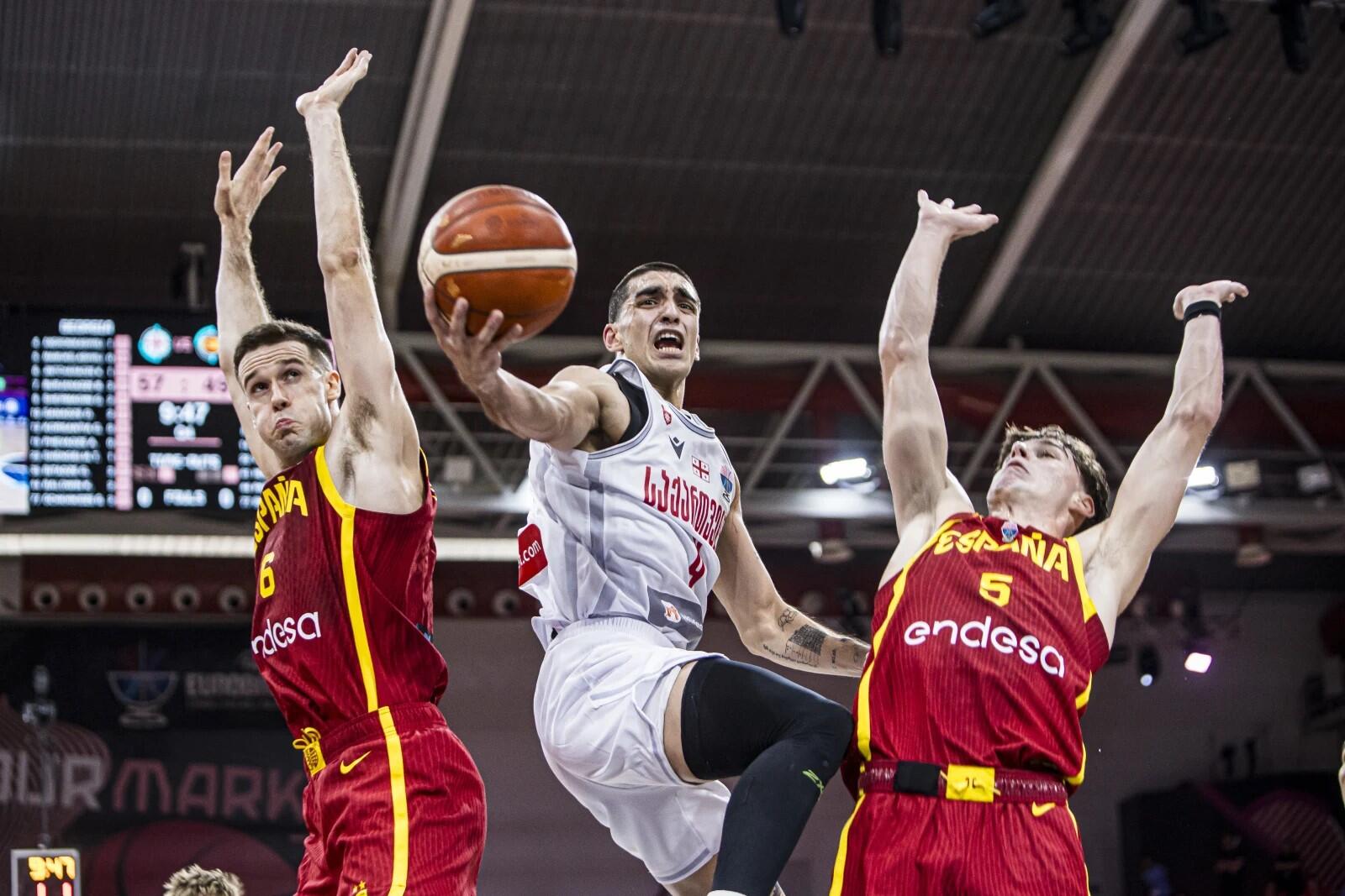 Staigmena: Sakartvelo krepšininkai atvertė naują „EuroBasket“ istorijos puslapį – įveikė ispanus.