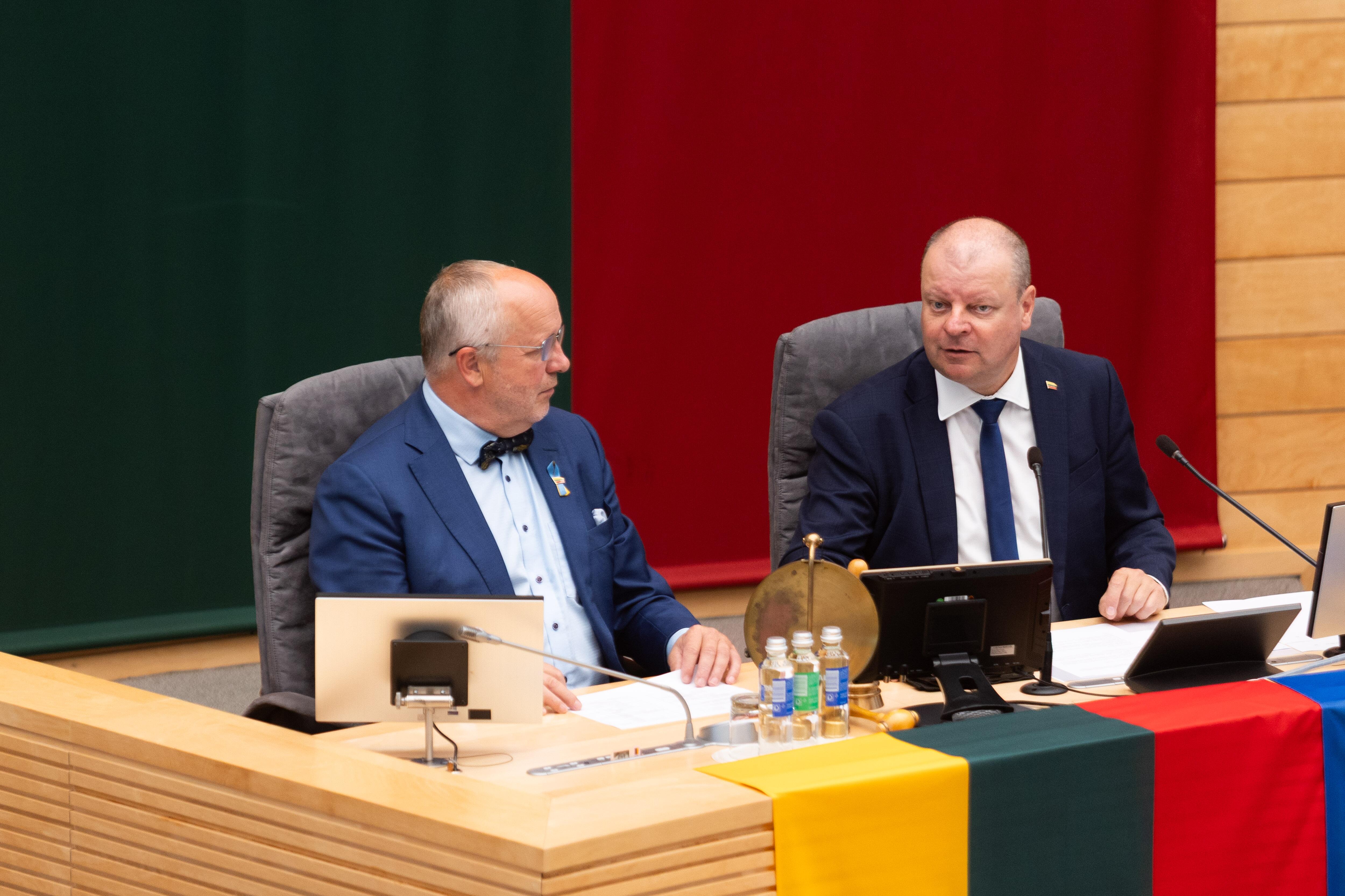 Juozas Olekas (kairėje) ir Saulius Skvernelis