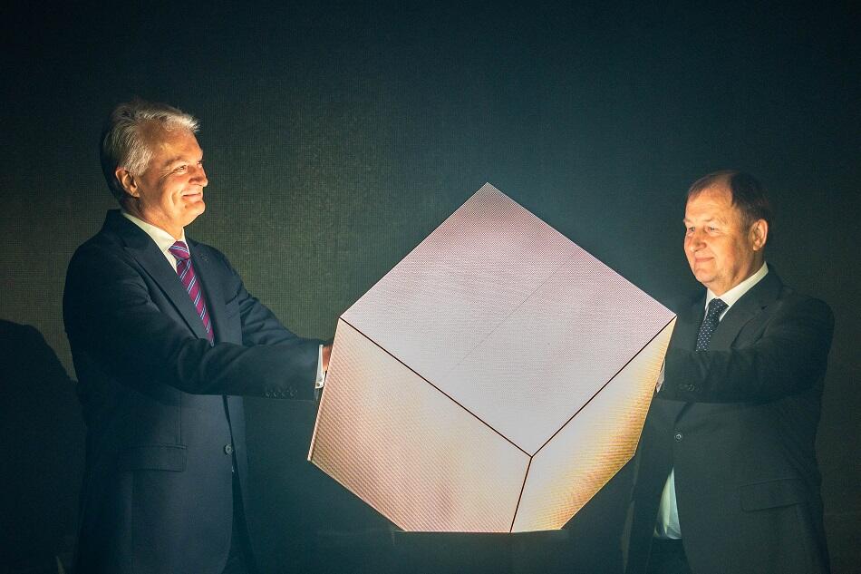 „High-tech Hill“ technologijų parko atidarymas. Gitanas Nausėda ir Arvydas Paukštys