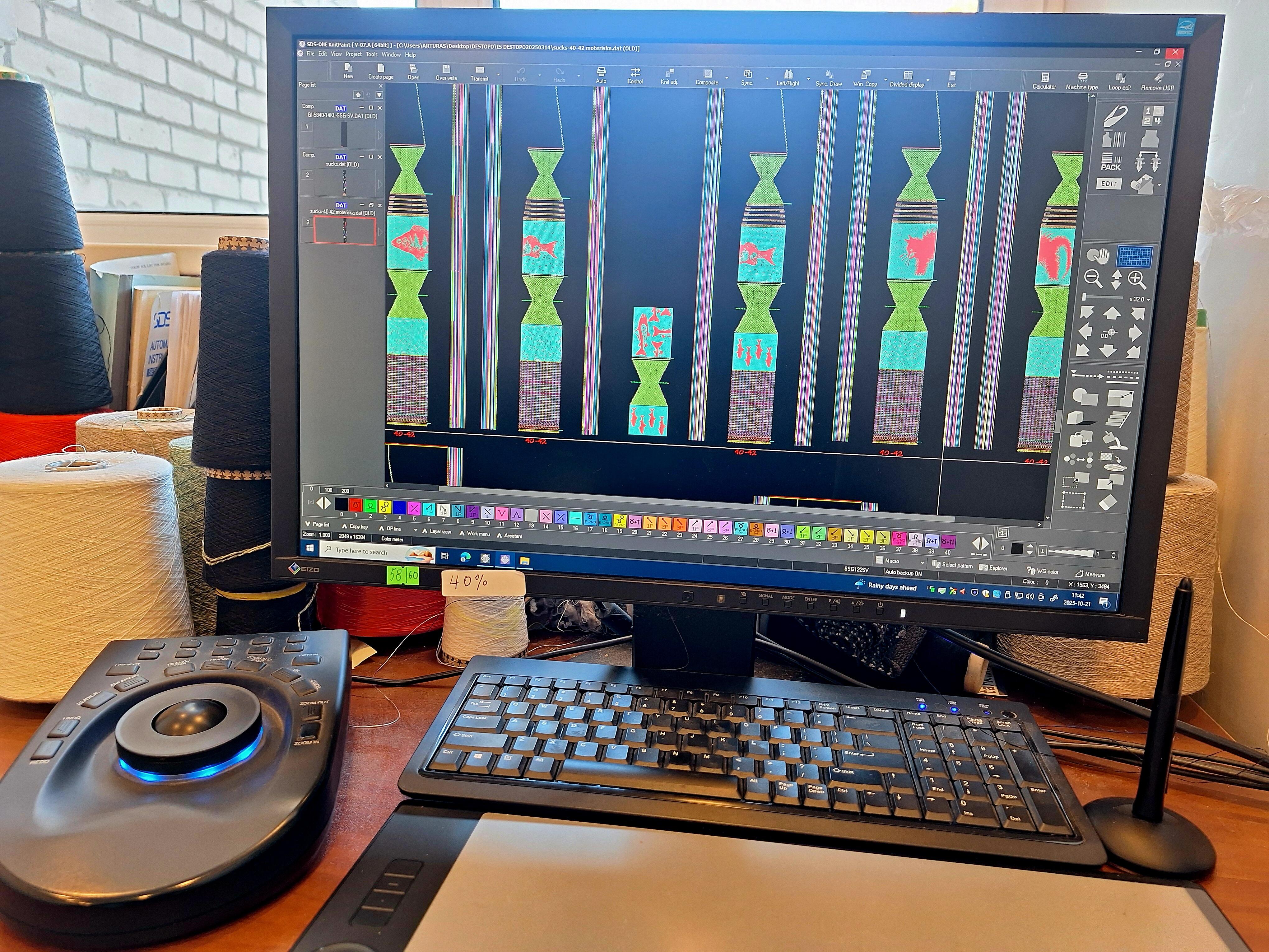 Išmanu: nemažai darbo kuriant dizainą atliekama kompiuterine programa.