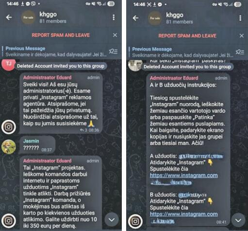 Atsargiai: nusikaltėliai kviečia užsidirbti socialiniuose tinkluose.