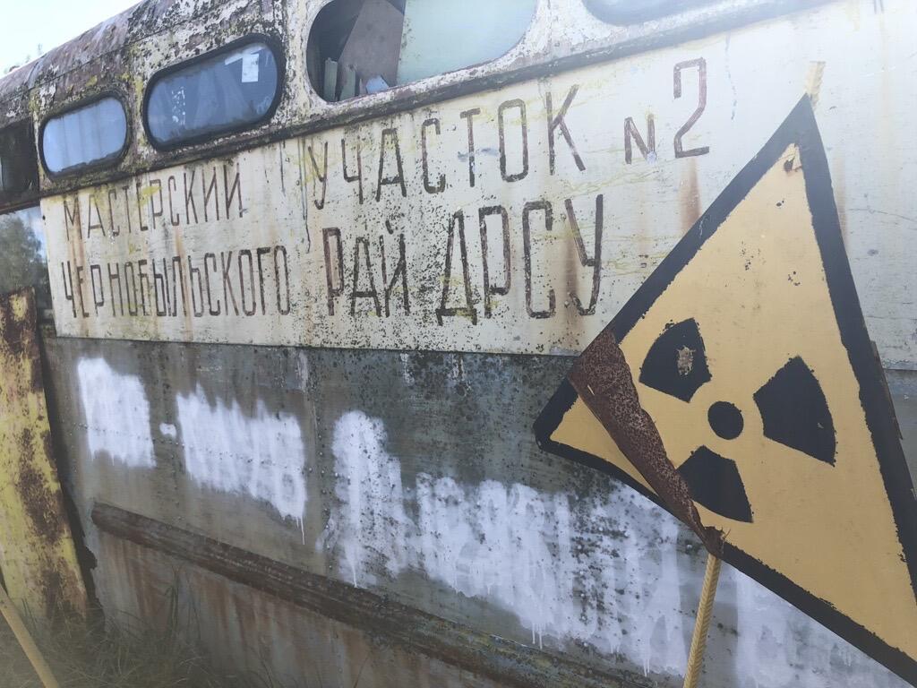 Netvarka: Š. Jasiukevičius sako, kad radiacijos paveiktoje zonoje pilna apleistų pastatų, sandėlių, kuriuose lankosi benamiai šunys. 