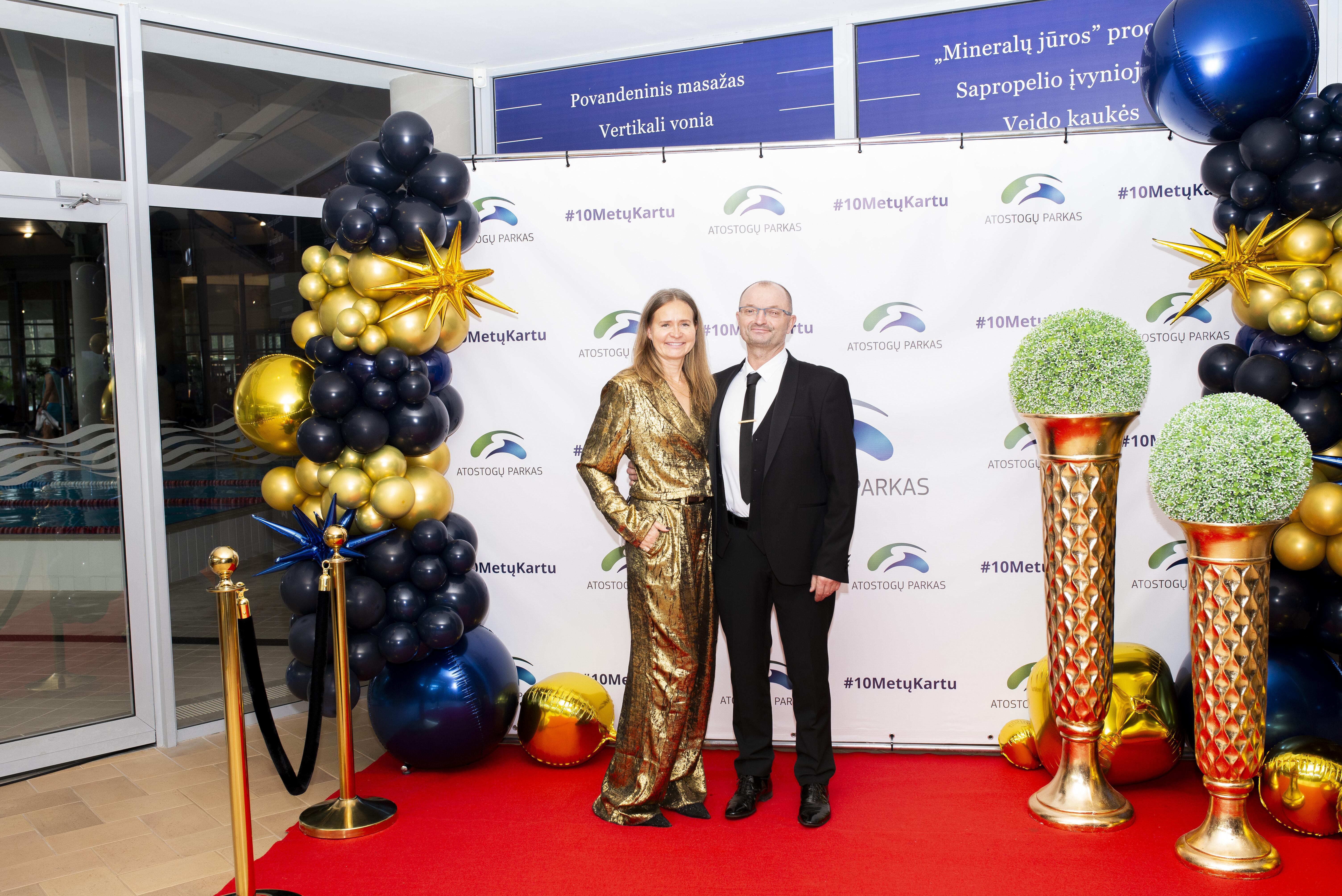 „Atostogų parko“ direktorius Ričardas Jovaiša ir „Atostogų parko“ SPA vadovė Laima Lelienė.