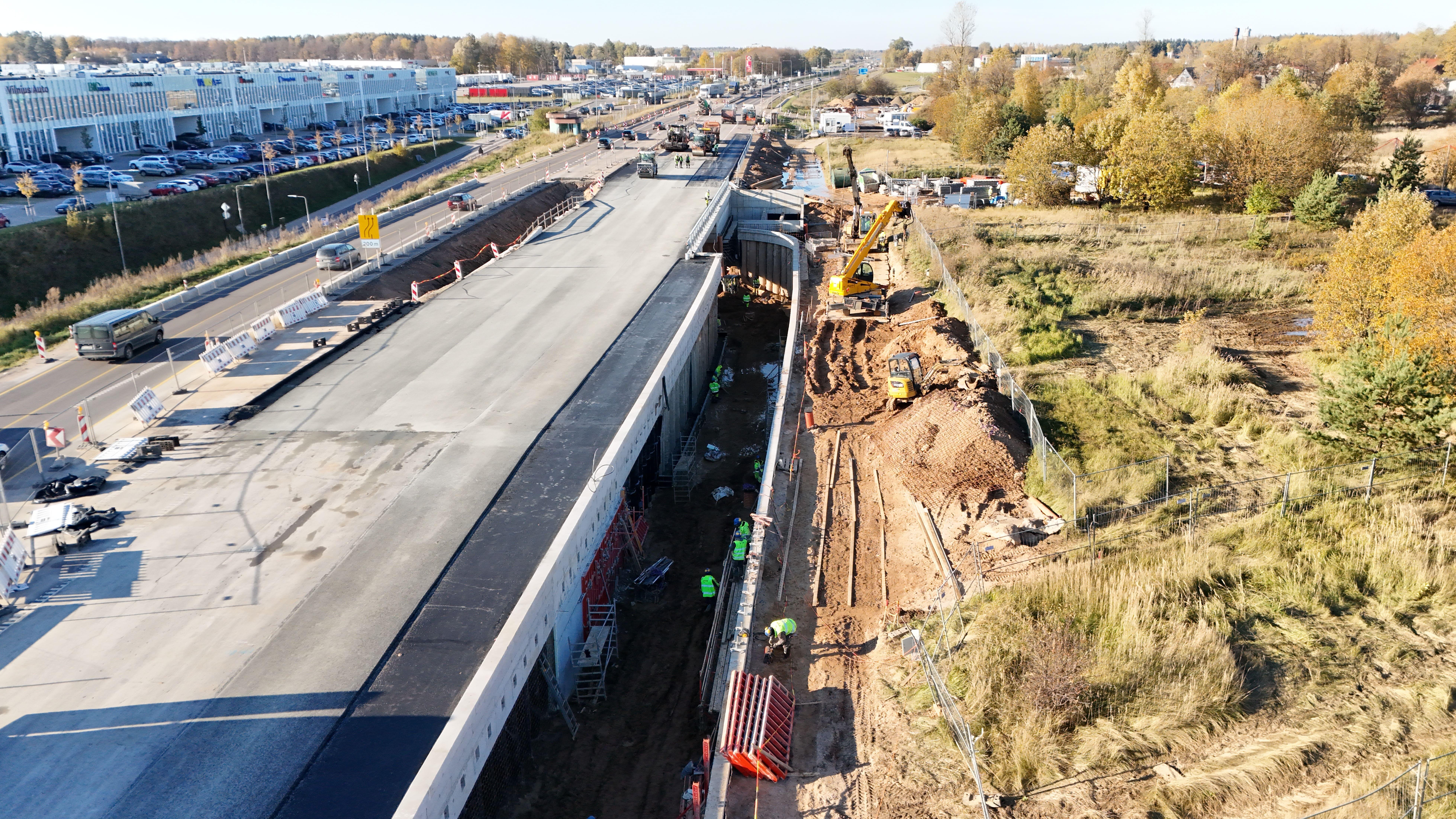 Tarandės tunelio statybos