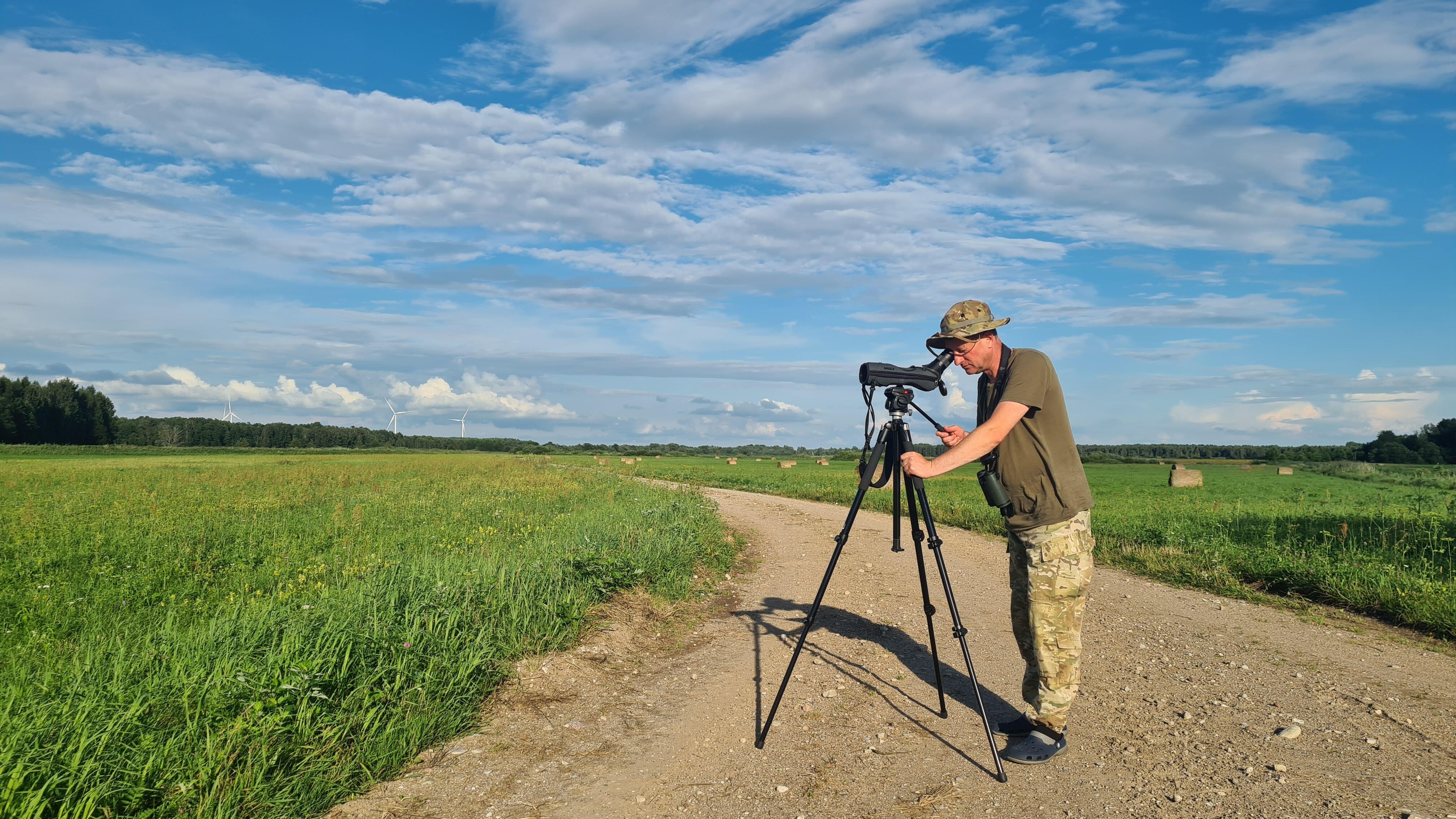 Darbas: jūrinių erelių stebėsena netoli Lankupių.