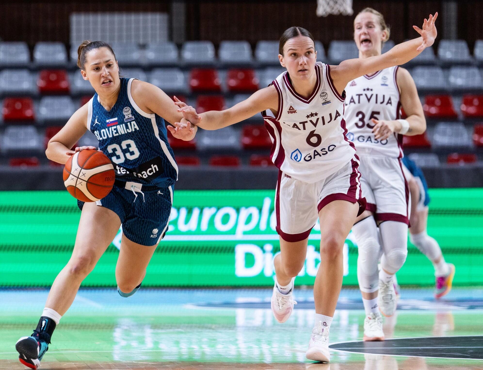 Kaimynės: latvės svečiuose neatsilaikė prieš slovėnes.