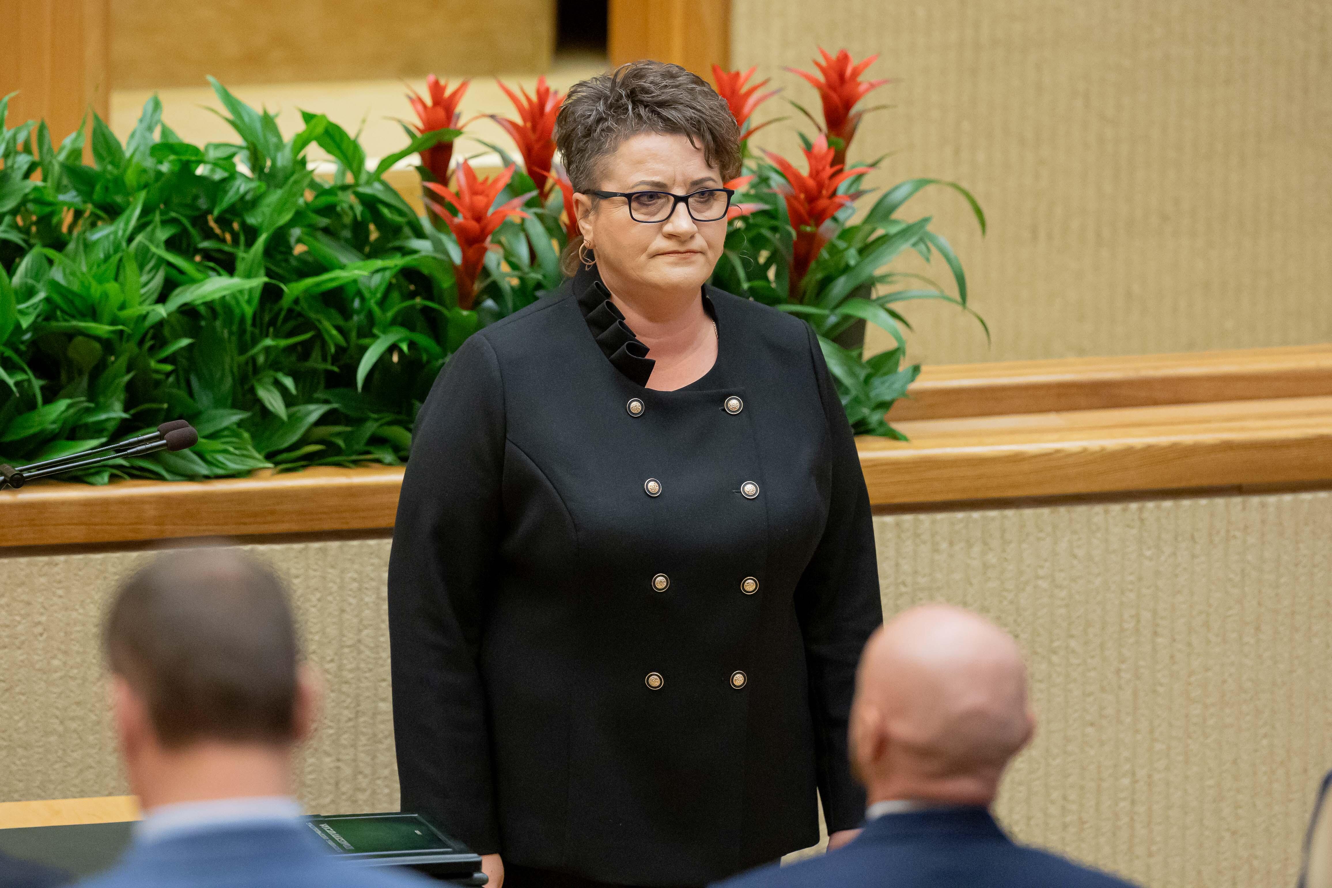 Sveikatos reikalų komiteto pirmininkė Lina Šukytė-Korsakė.