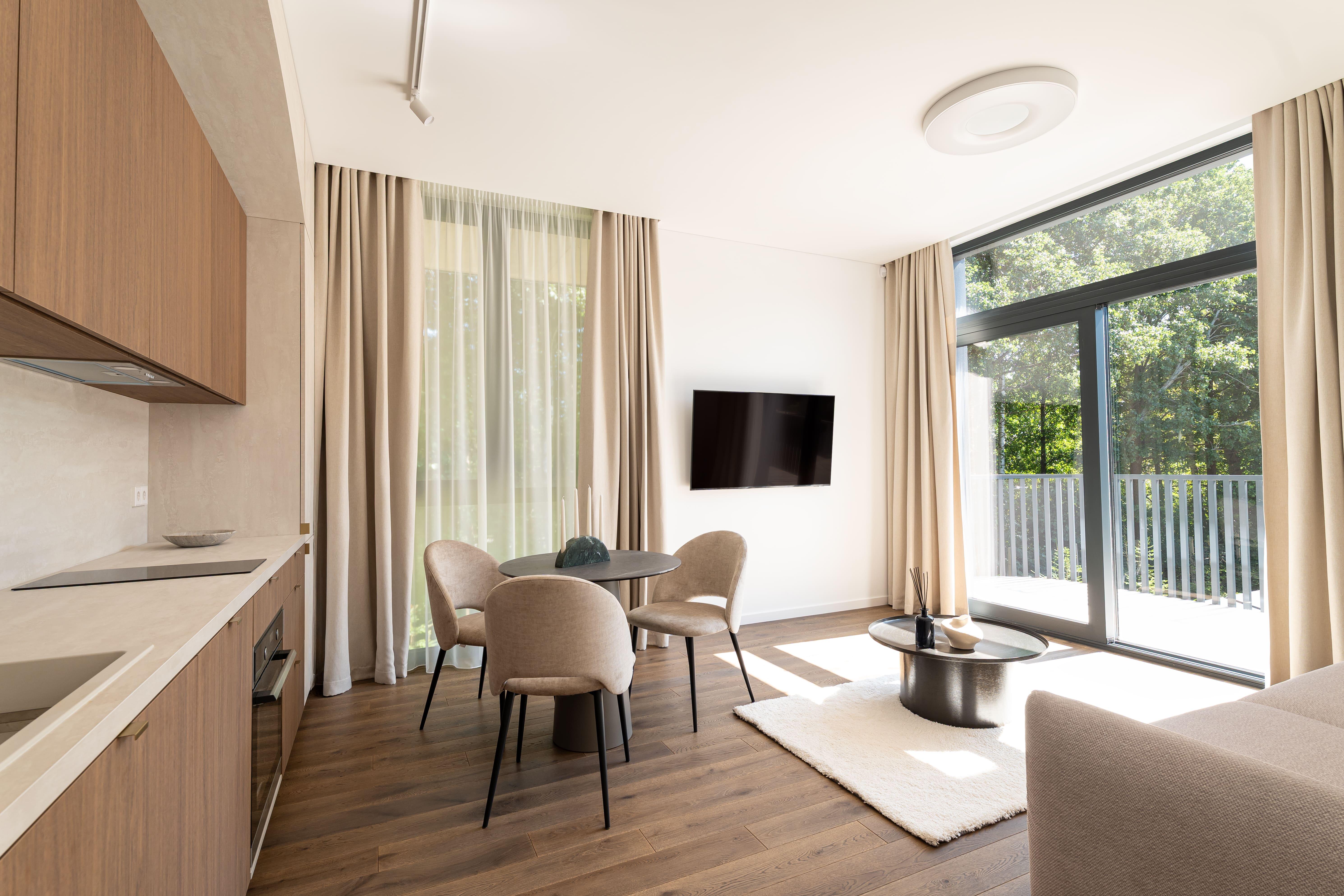 Apartamentai apgalvoti ir įrengti iki menkiausių detalių