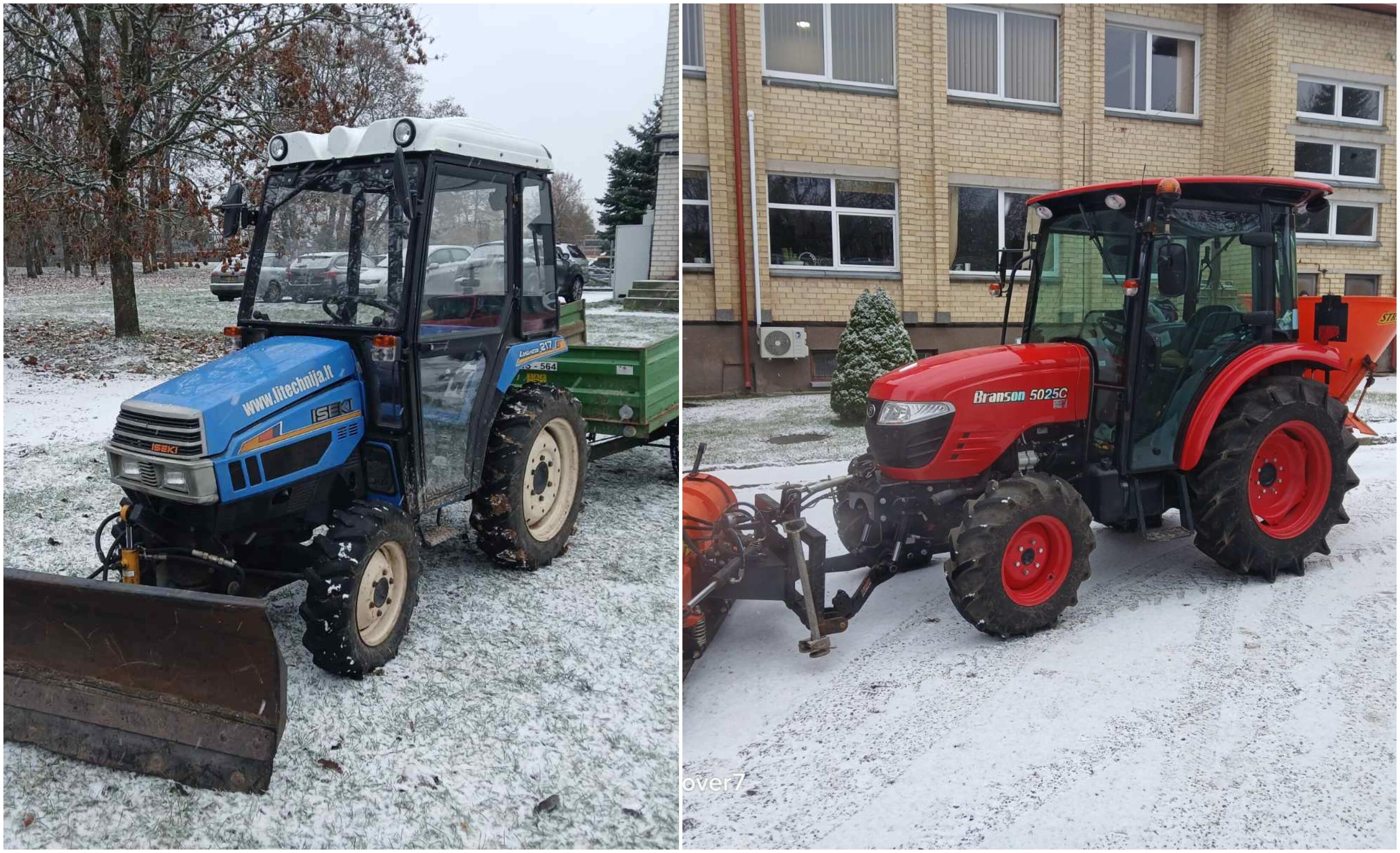 Turtinga: Lapių seniūnija turi traktorių Branson 5025 su sniego stumdymo peiliu, taip pat mažesnį, ISEKI traktorių šaligatviams ar siauresnėms gatvėms bei skverams valyti, smėlio barstytuvą, motorinę sniego šluotą.