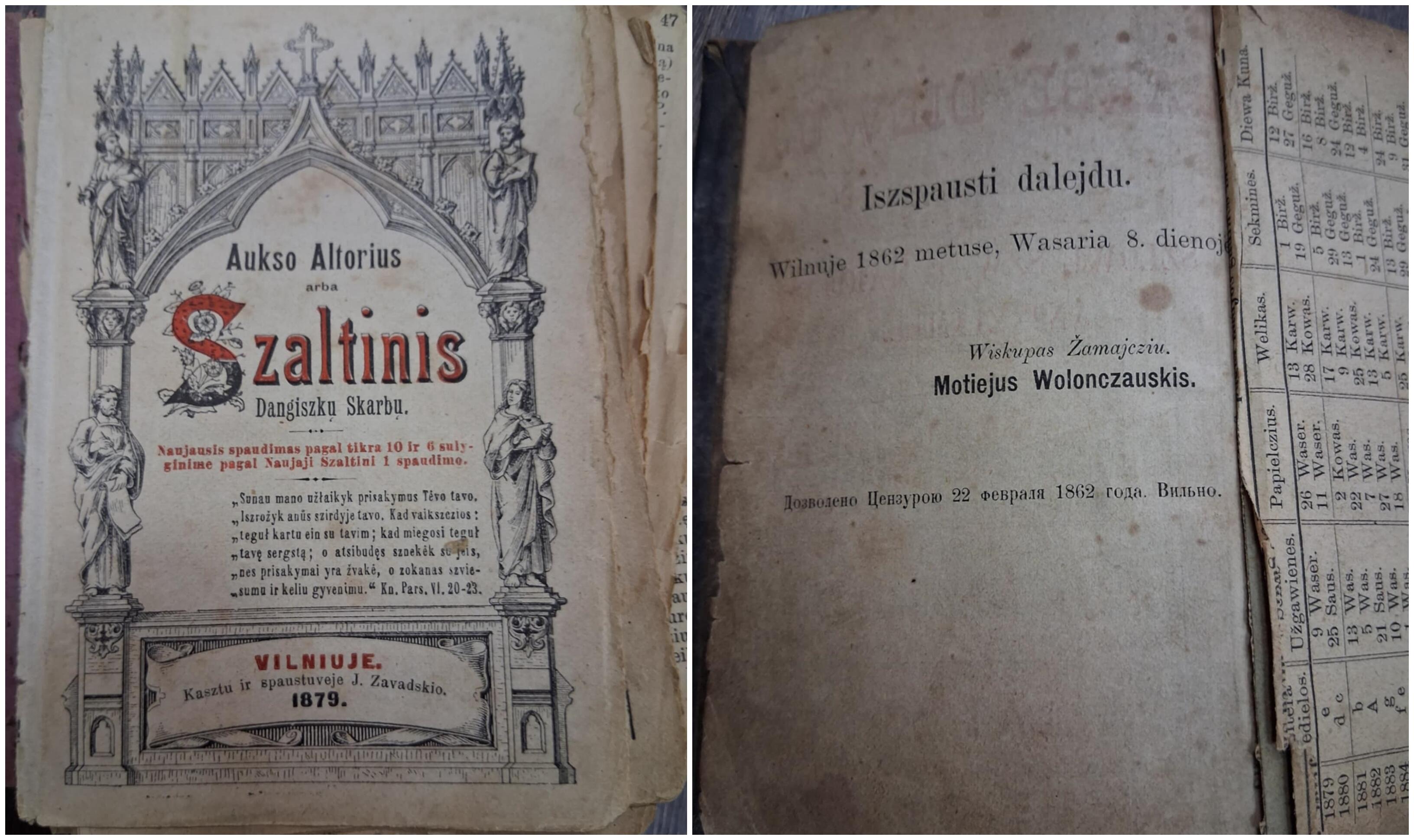 Seni: būsimasis muziejus turi 160 metų maldaknygę su M. Valančiaus viza su užrašu „leisti spausdinti“ ir „Aukso vartai arba Šaltinis“, išleistą 1879 m.
