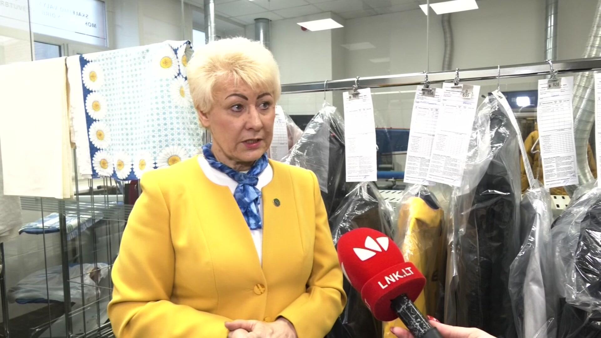 Skalbimo ir valymo centro vedėja Regina Michalkevičienė.