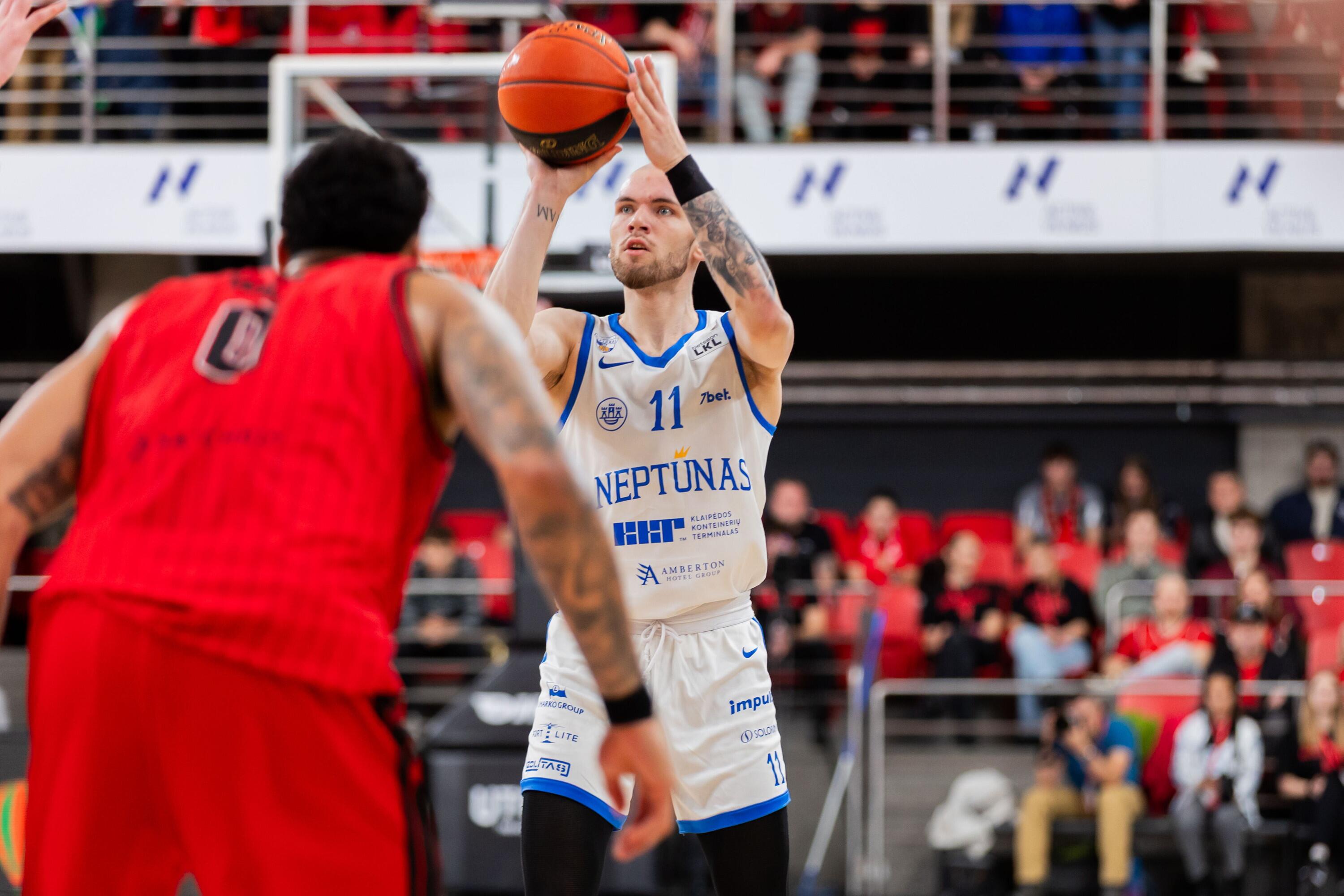 Patriotas: pavyzdį žalgiriečiams parodė A. Velička, praėjusią savaitę padėjęs rinktinei, o šią – į skambią pergalę tempęs „Neptūną“.