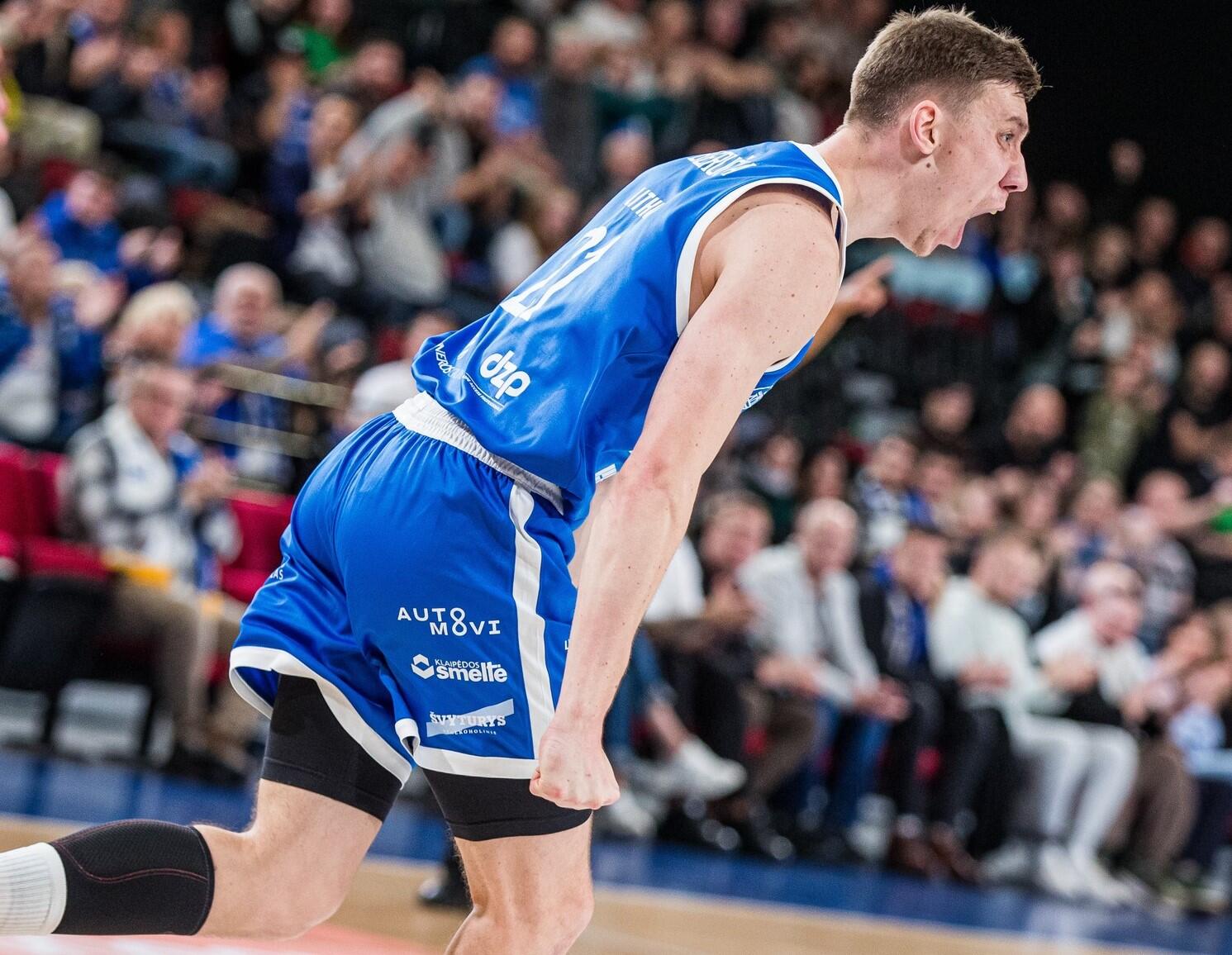 Įsimėtė: „Neptūno“ puolėjas A. Beručka per mačą su „Gargždais“ pataikė 4 tritaškius – tai jo rekordas šį LKL sezoną.