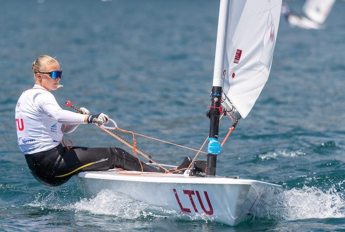 Perspektyva: talentinga buriuotoja E. Kuodytė – būsima olimpietė.