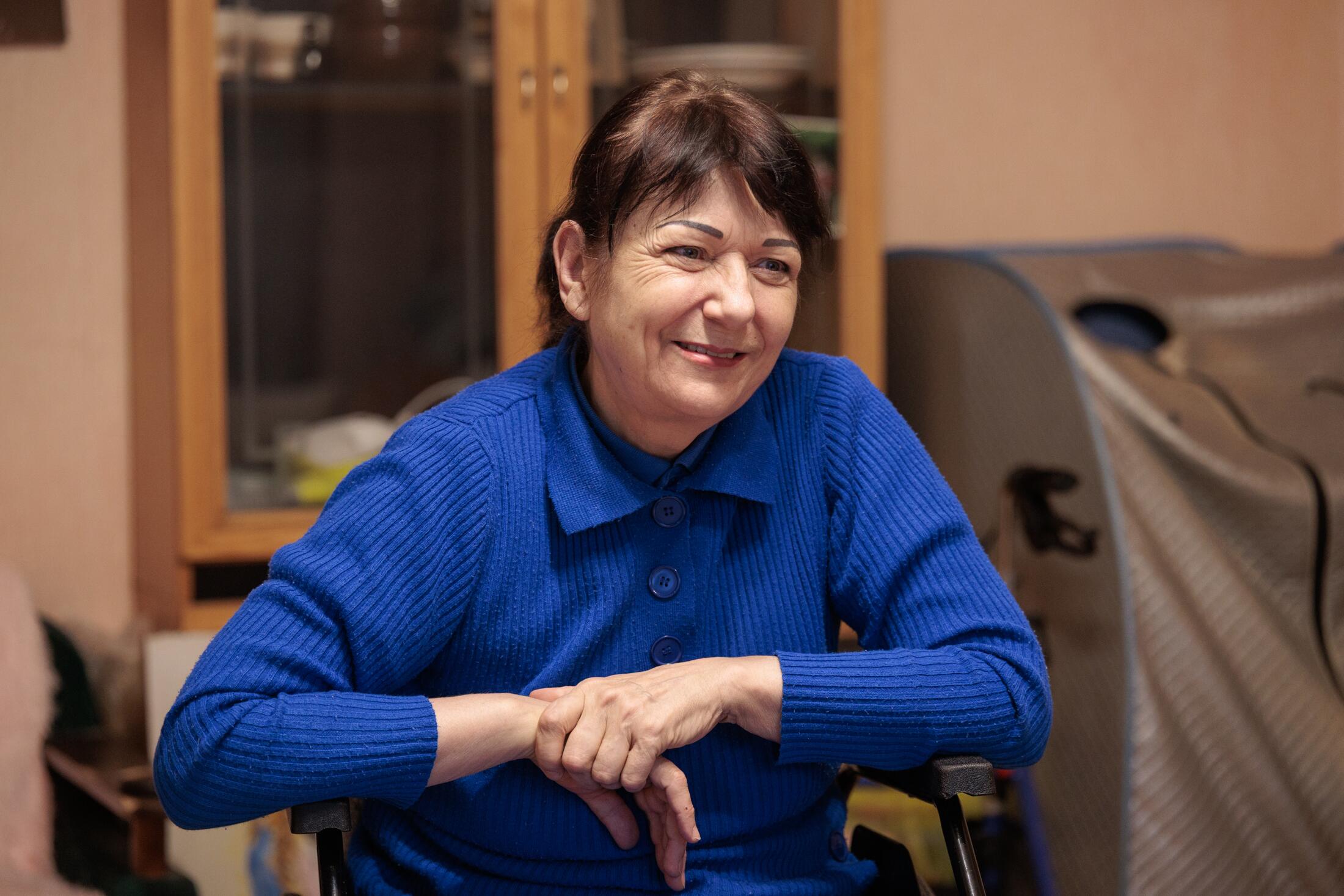 Viešnagė: Marija-Meilė buvo laiminga, kad savanoriai rado laiko ne tik darbui, bet ir pokalbiui.