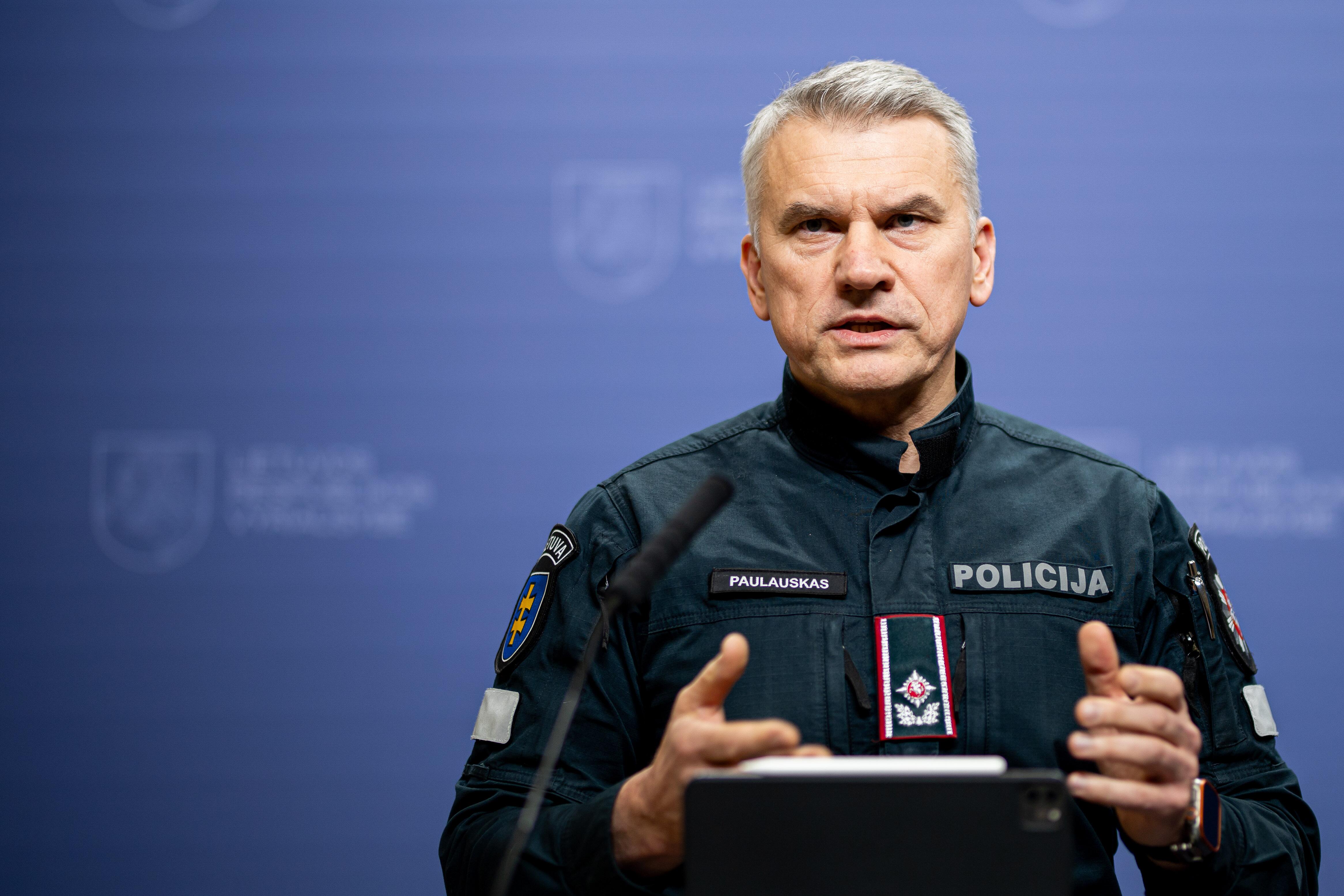 Policijos generalinis komisaras Arūnas Paulauskas.