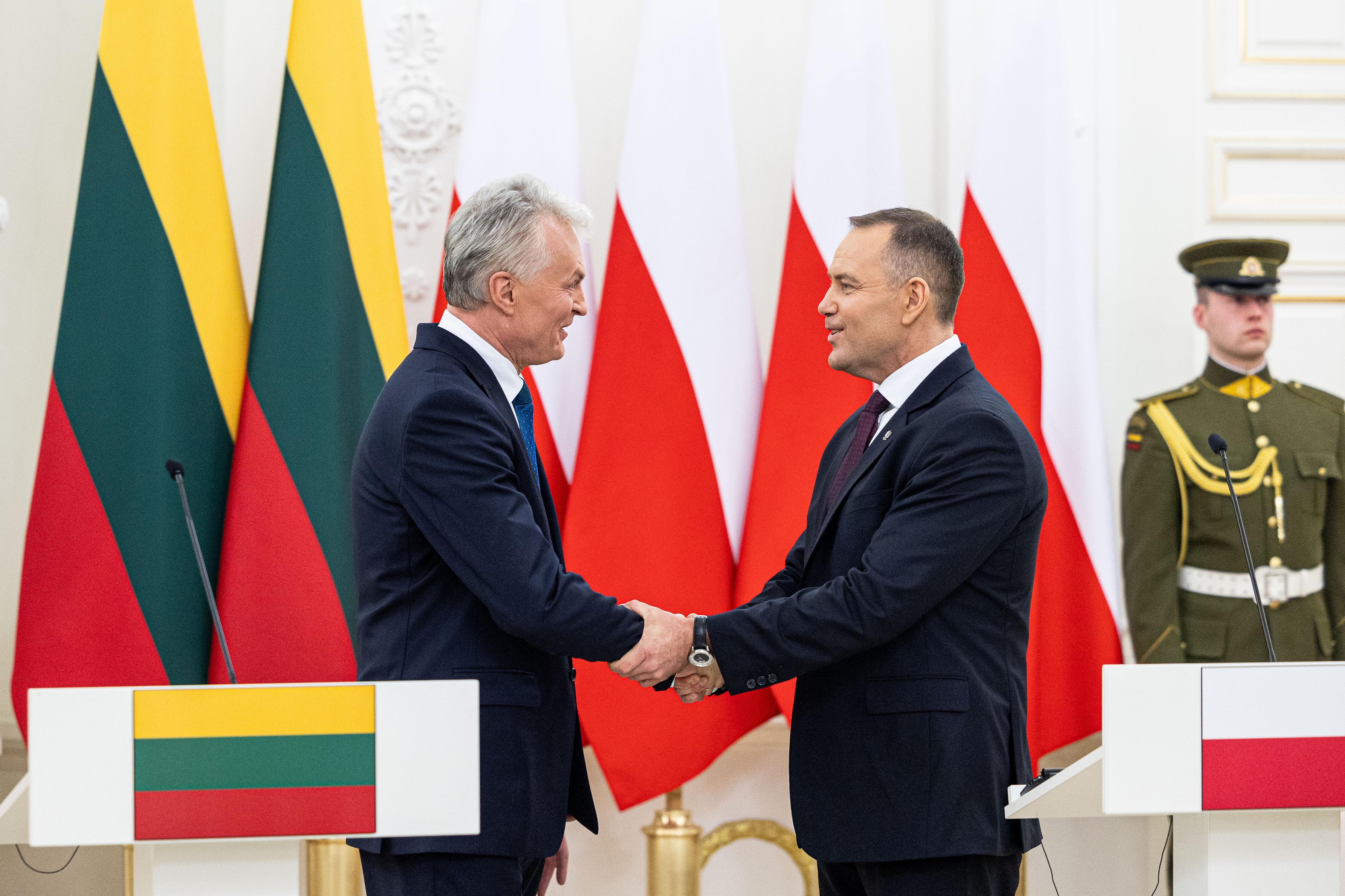 Gitanas Nausėda ir Karolis Nawrockis