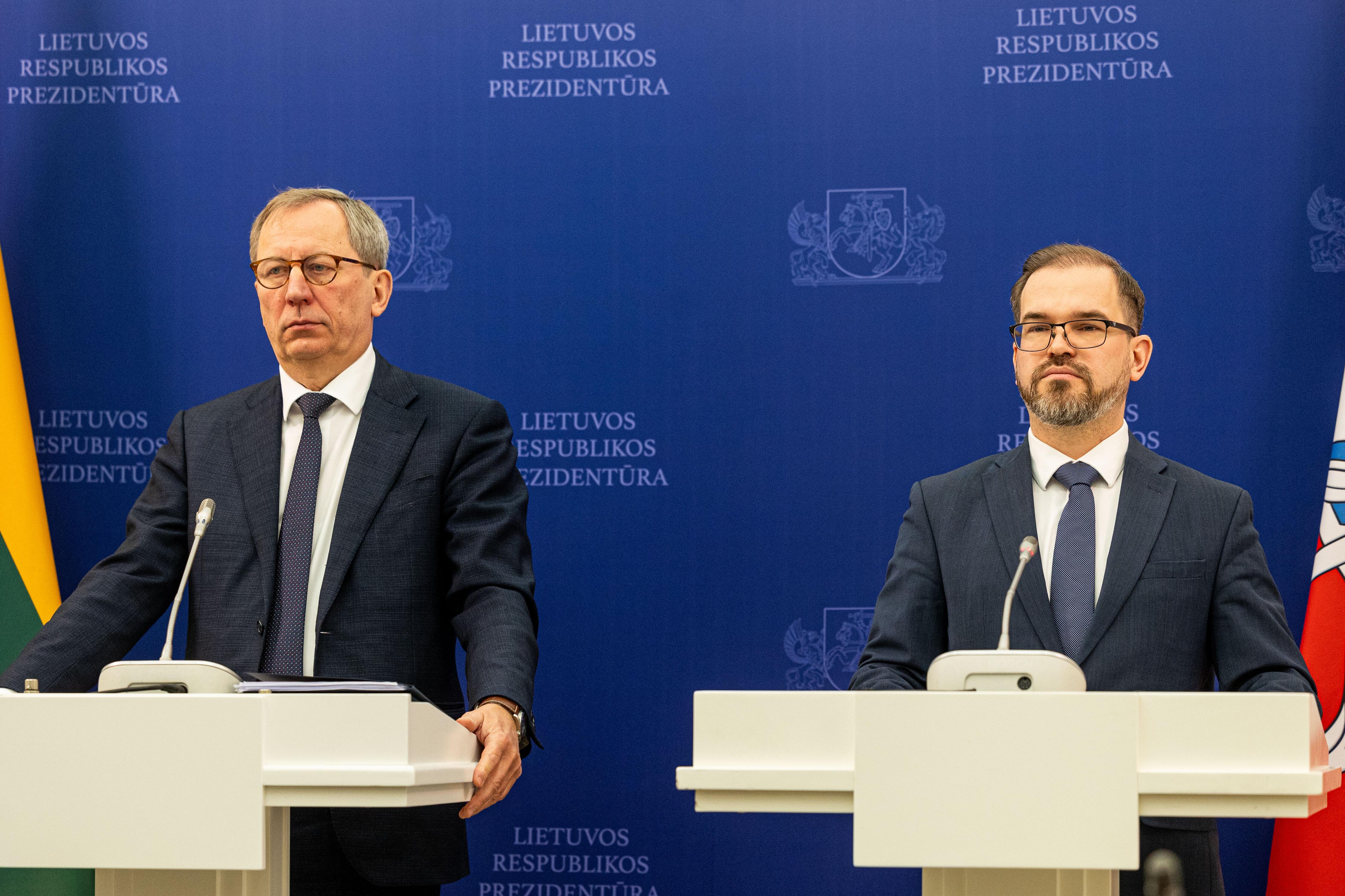 Deividas Matulionis (kairėje) ir Robertas Kaunas