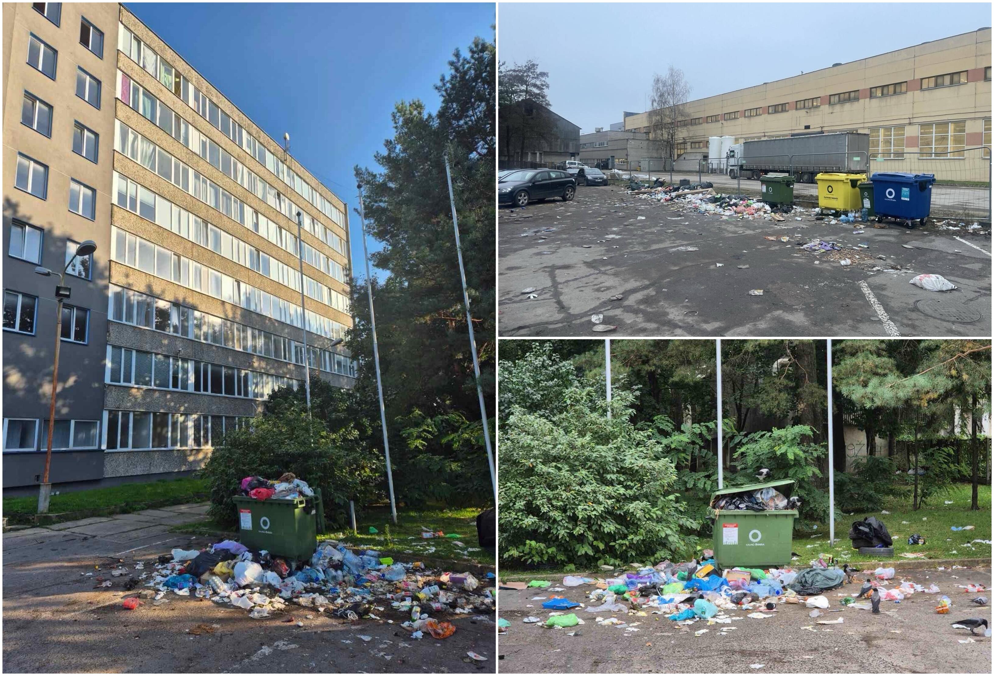 Problema: pasak komunalininkų, konteineriai perpildyti, nes name gyvena daug gyventojų, nors pastato paskirtis – komercinė.