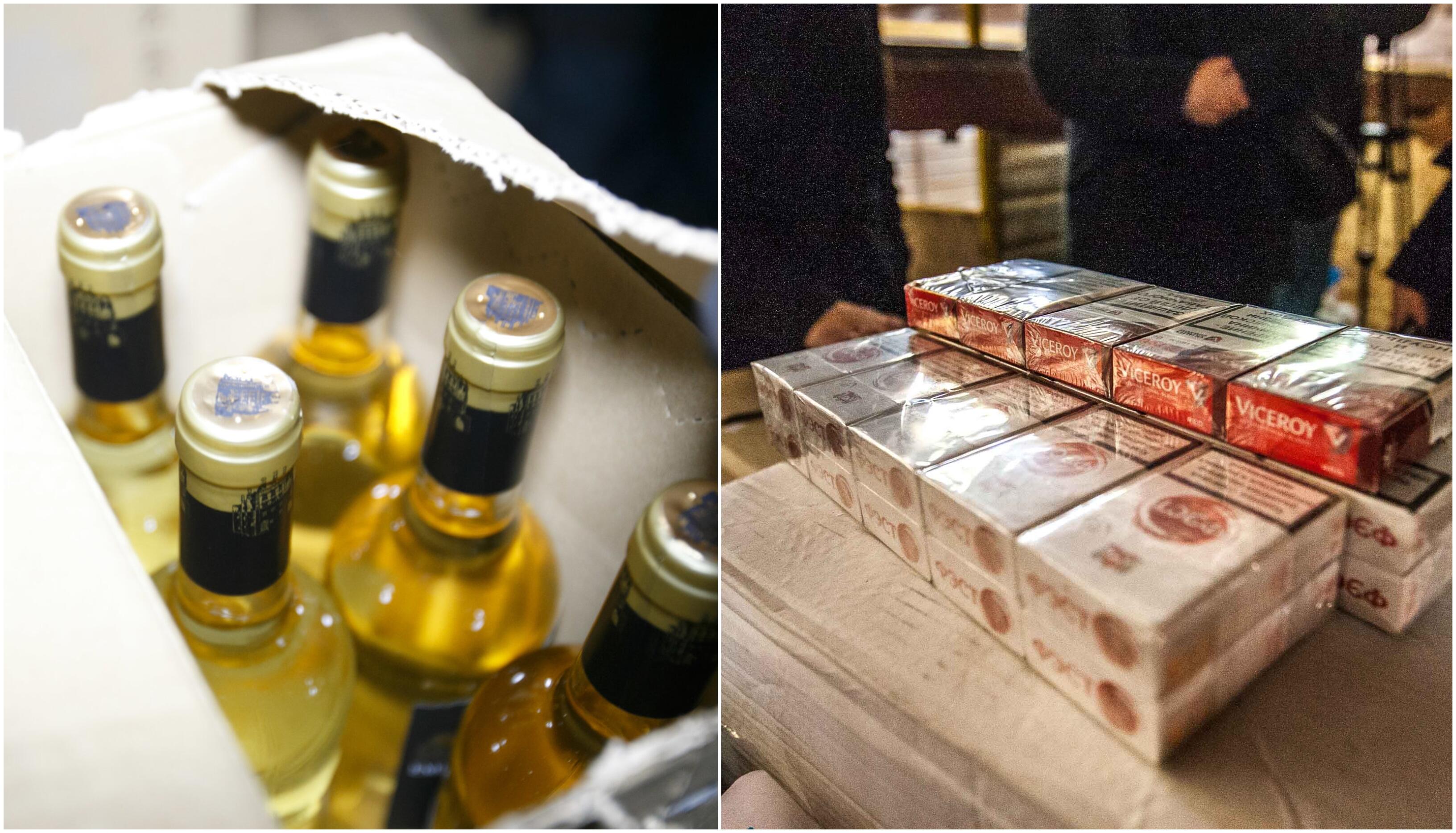 Vieta: didelis kiekis alkoholio ir cigarečių buvo laikomi privačiame name.