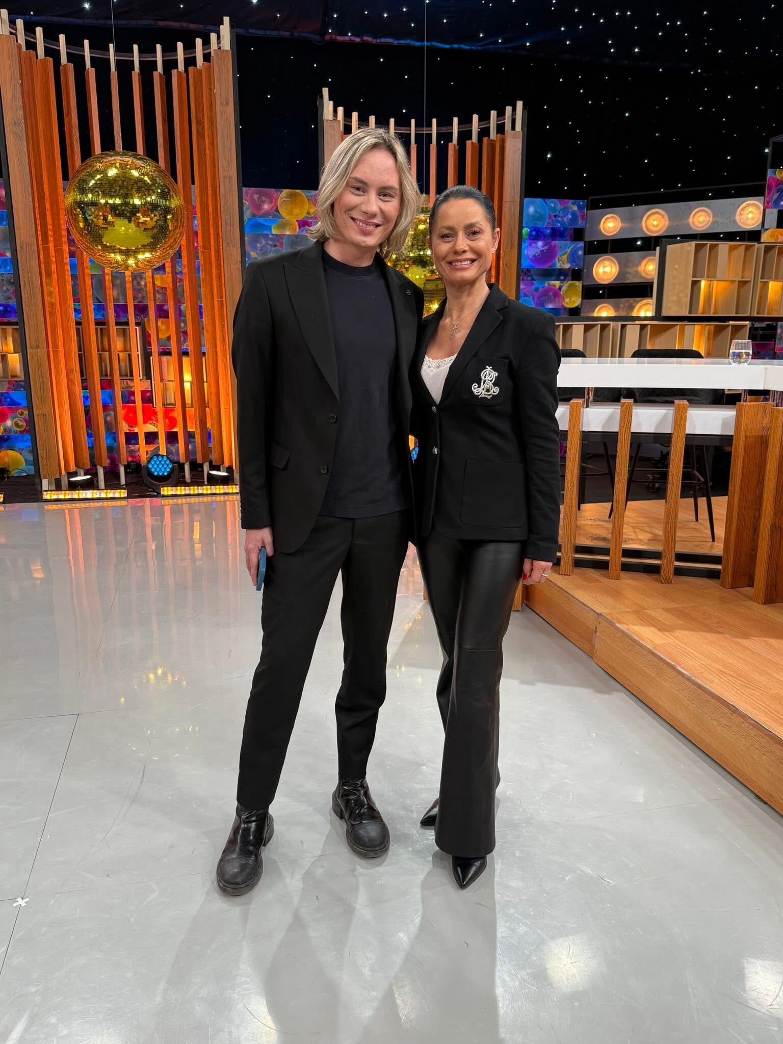 Ąžuolas Misiukevičius su mama Donalda