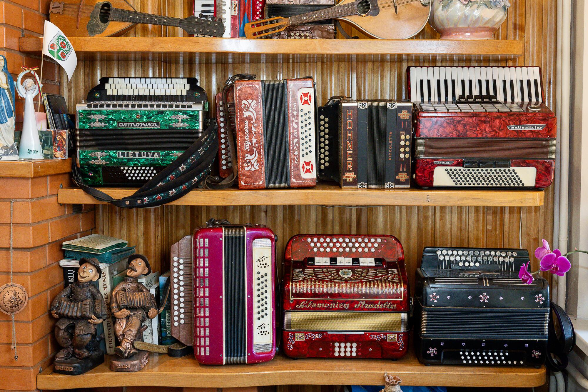 Akcentai: kiekvienas iš Rumbų namuose esančių instrumentų turi savo unikalią istoriją.