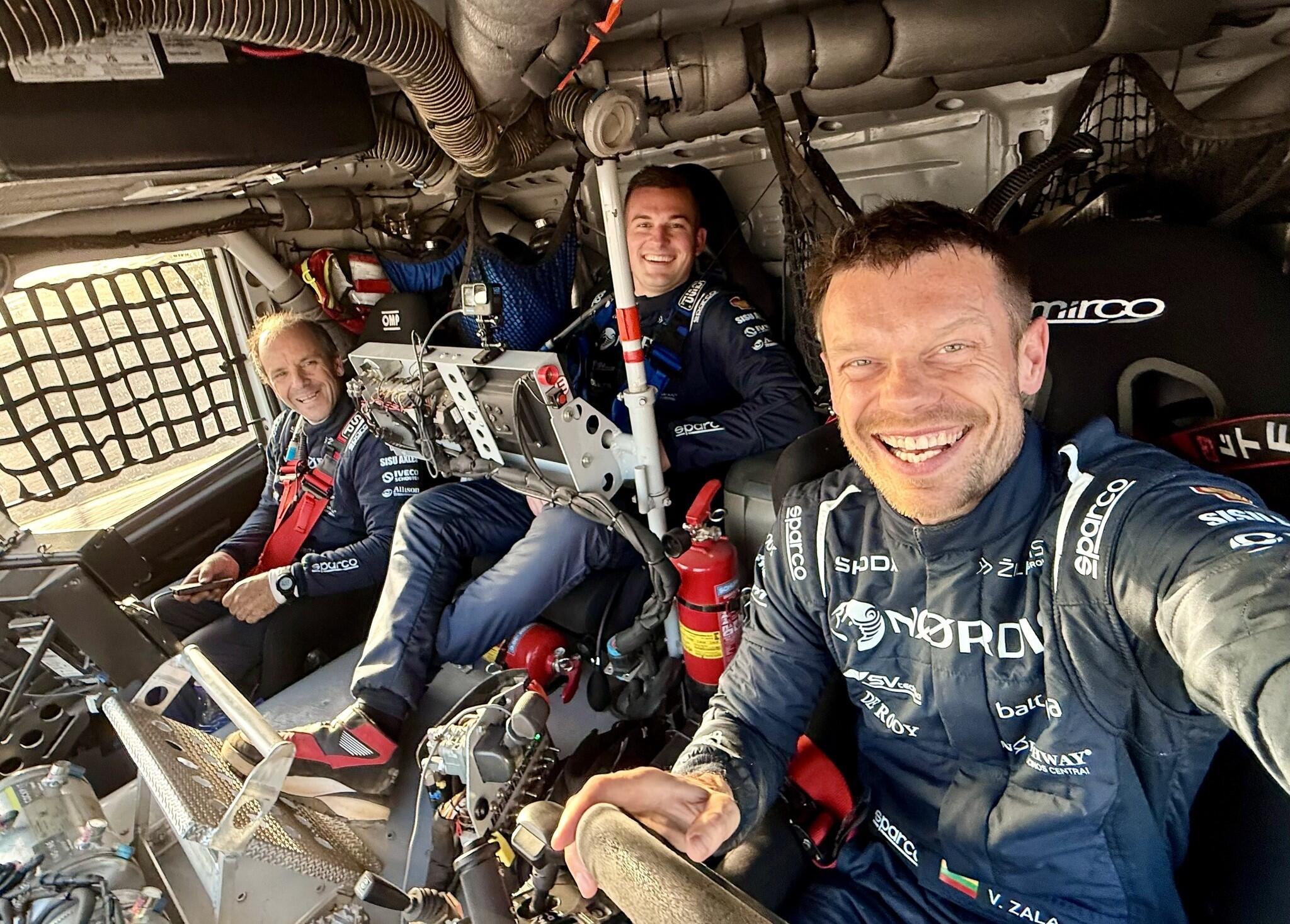 Optimistai: V. Žala gera nuotaika užkrečia ir savo bendražygius P. Fiuzą, M. Van Grolą.