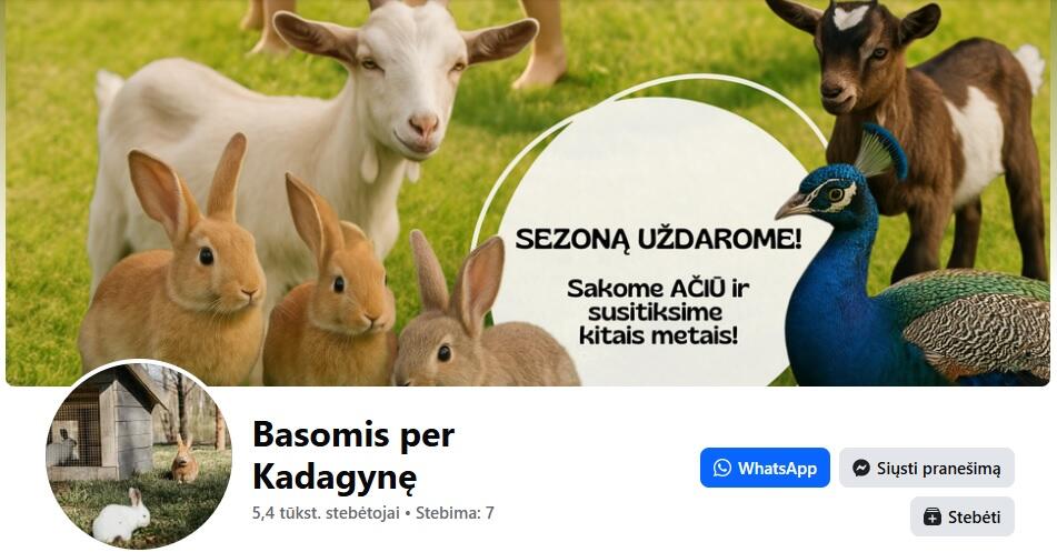 Nedirba: teminis parkas „Basomis po Kadagynę“ veikė tik šiltuoju sezonu, dabar esą visi gyvūnai perkelti žiemoti į savo namus.