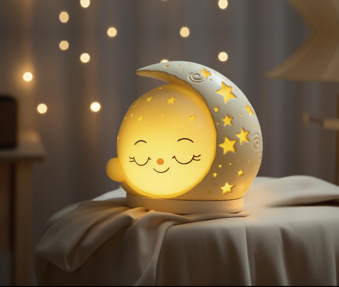 Pagalba: šalia lovos padėta maža švieselė leis vaikui jaustis saugiau.