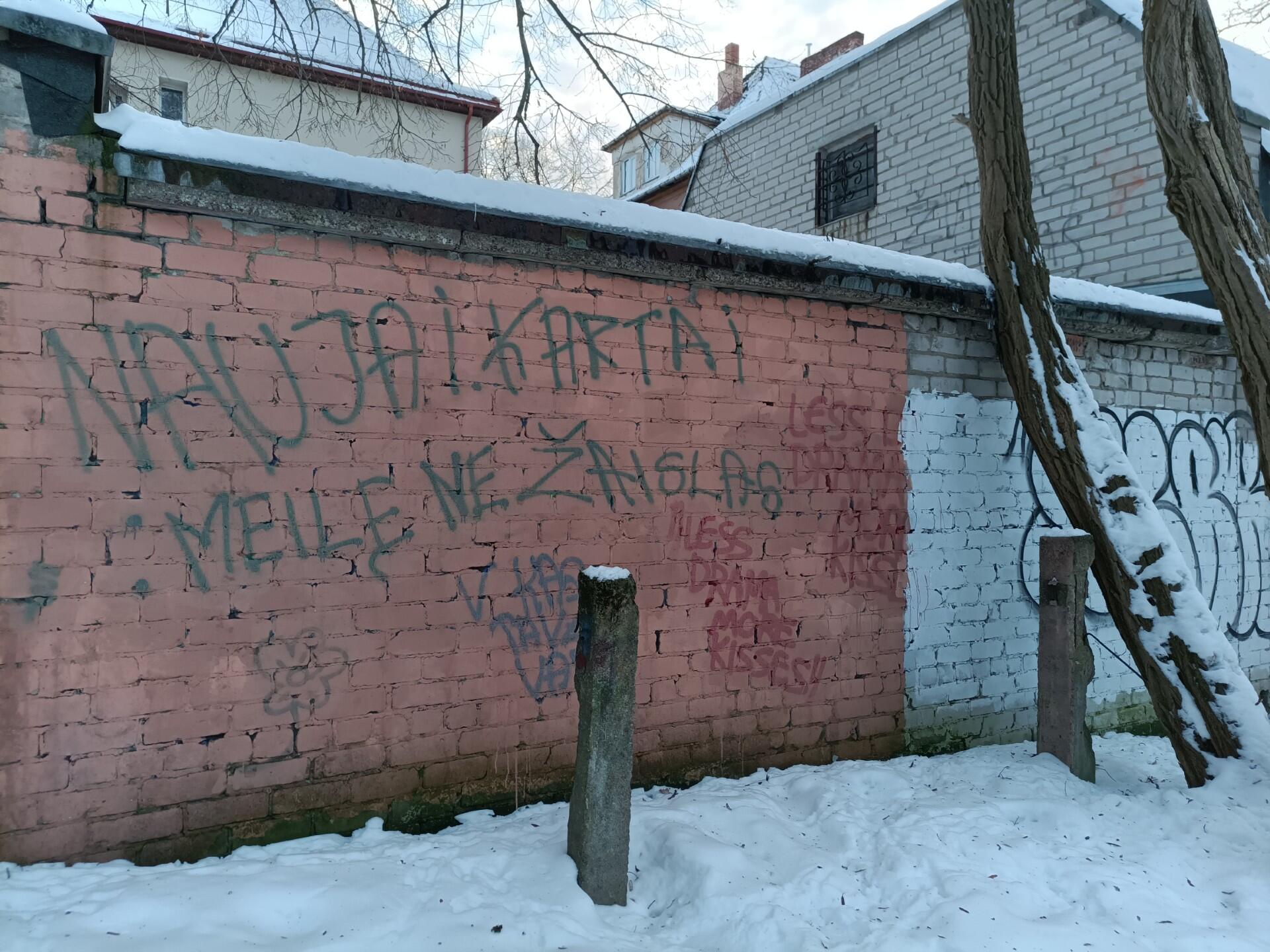 Nuostoliai: ketvirtą kartą apipaišytą sieną valiusiam klaipėdiečiui valdininkai pasiūlė tik baudą, jei jis nesirūpins savo fasadu.