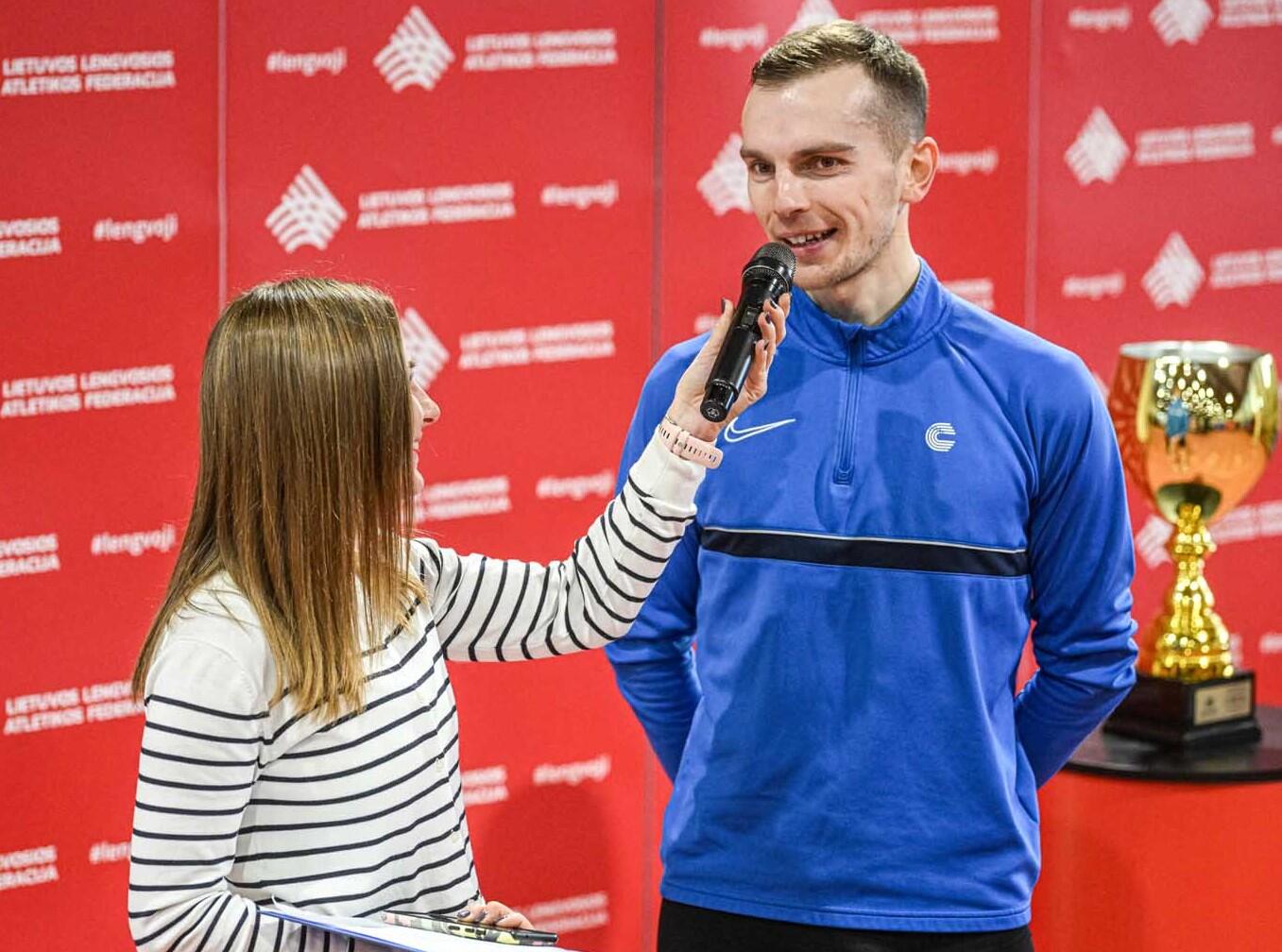 Sezonas: S. Bertašius šiemet jau šventė pergalę Lietuvos lengvosios atletikos federacijos taurės varžybose.