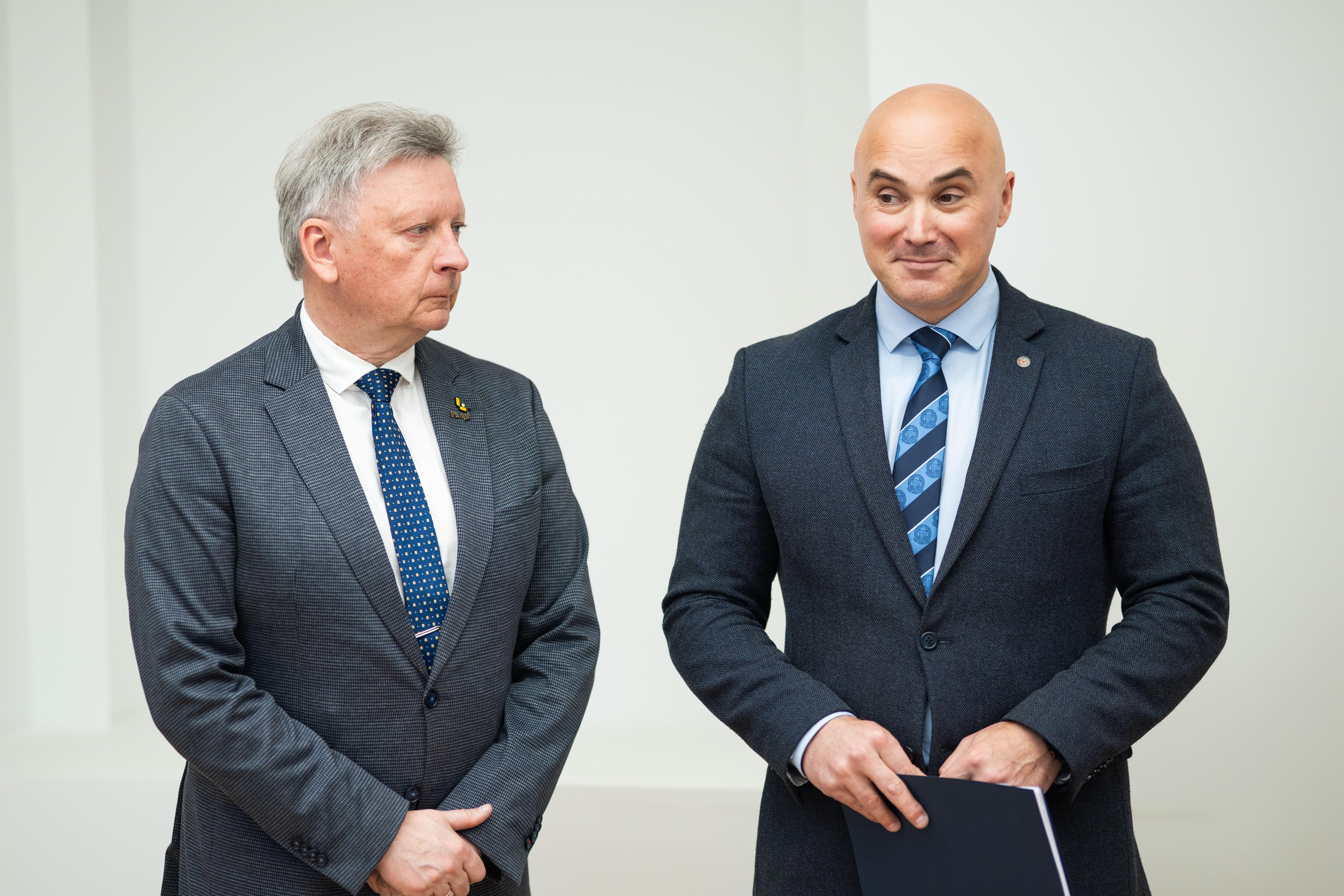 Audrius Klišonis (kairėje) ir Tomas Godliauskas