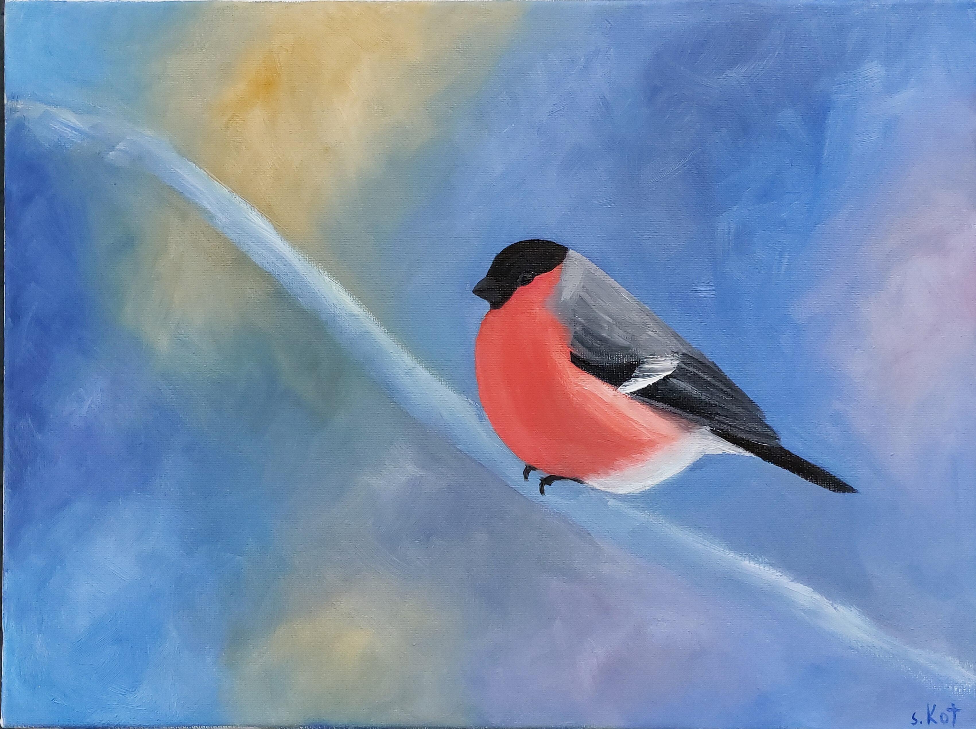Sniegena. 2025. Drobė, aliejus. 40x30