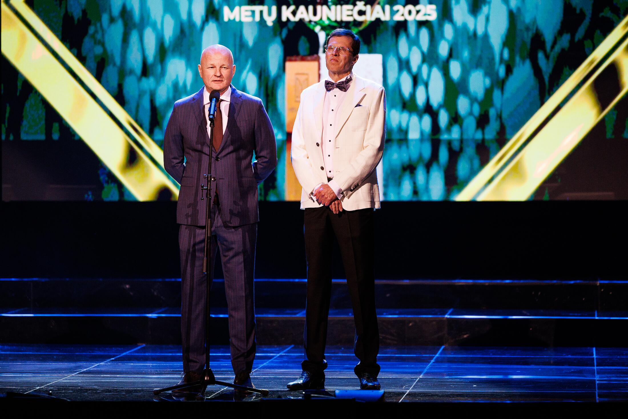 Mecenatai: R. Jocius (kairėje) ir V. Kaikaris džiaugėsi miestu, kuriame tiek daug veiklių žmonių.