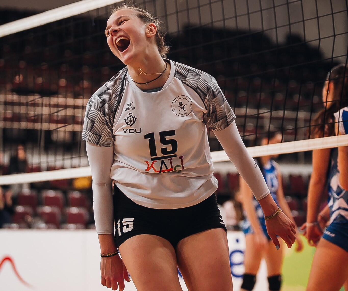 Lyderė: Kauno komandos žaidėja M. Paukštytė pelnė MVP titulą.