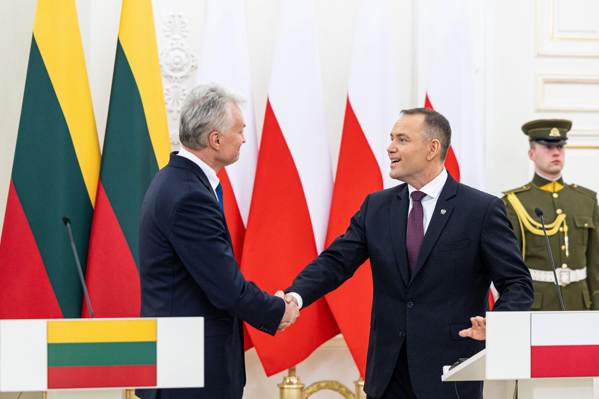 Gitanas Nausėda ir Karolis Nawrockis