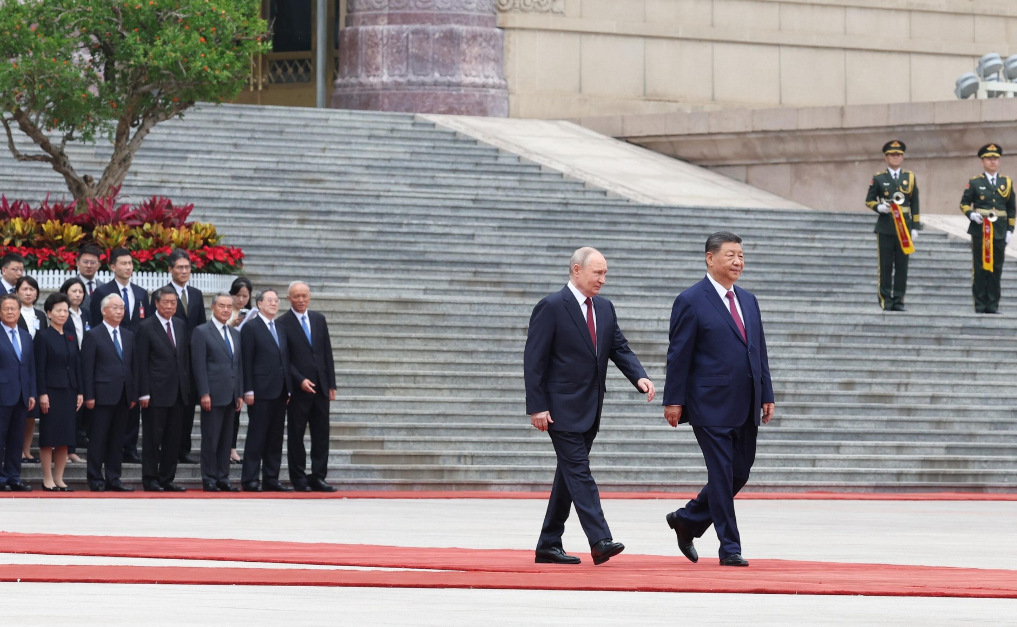  Vladimiras Putinas ir Xi Jinpingas