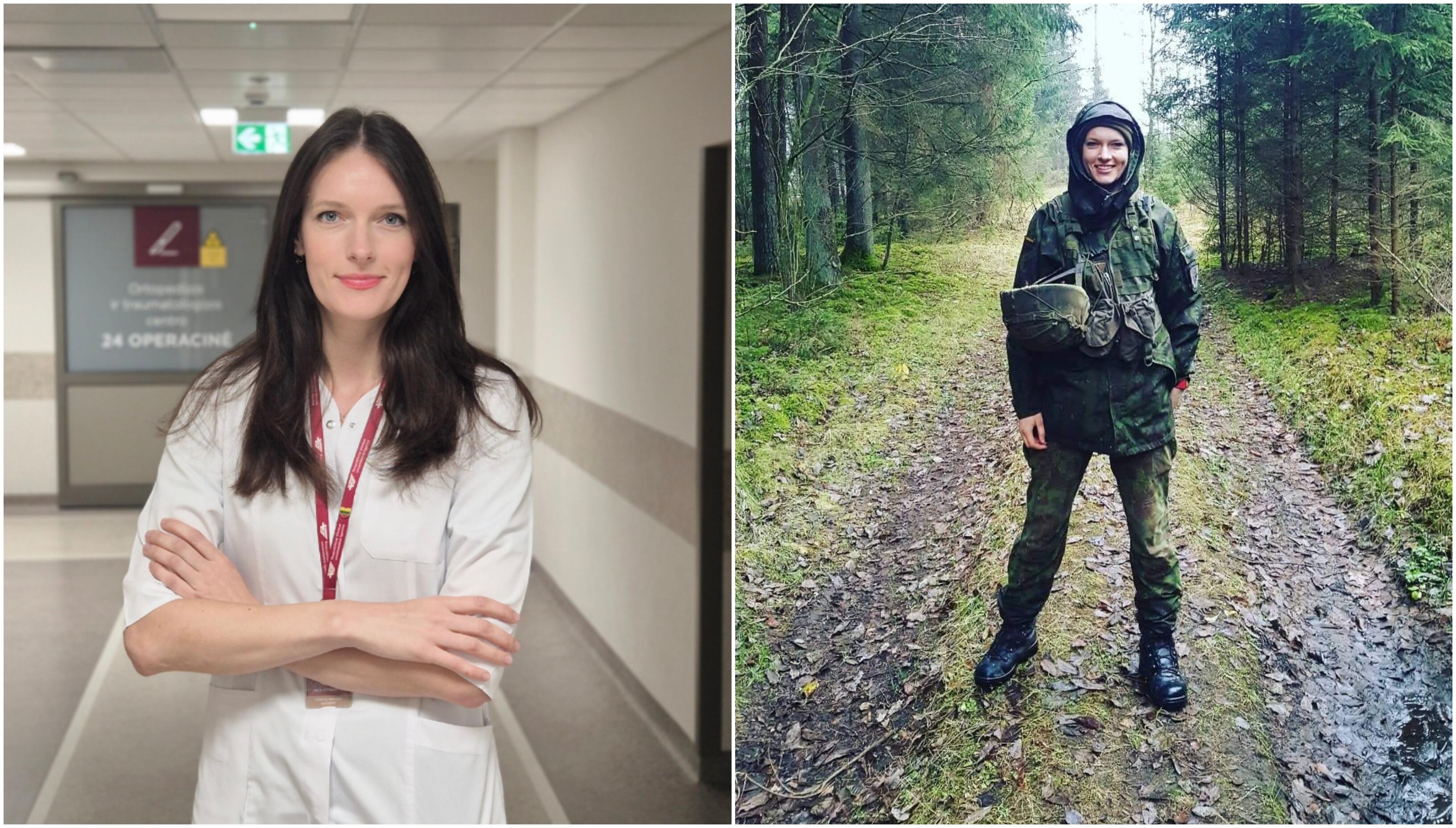 Dermė: profesiniame gyvenime I. Petraitytė – Respublikinės Vilniaus universitetinės ligoninės infekcijų kontrolės specialistė, kitu laiku – karė savanorė.
