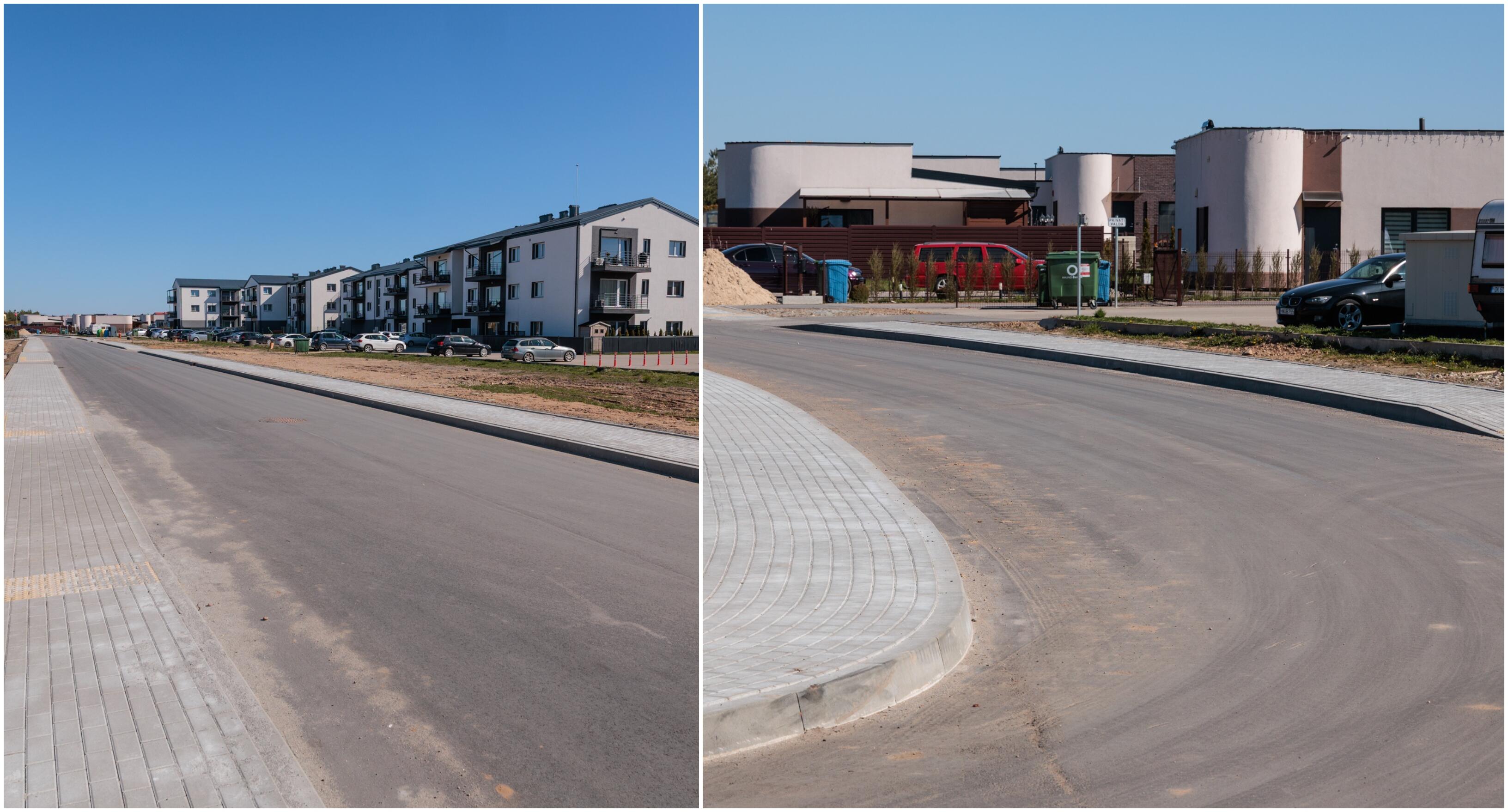Atstumai: šiemet planuojamos užbaigti kelio atkarpos – Ilgoji (1,5 km) ir Griežlės (1,4 km) gatvės Užliedžiuose.