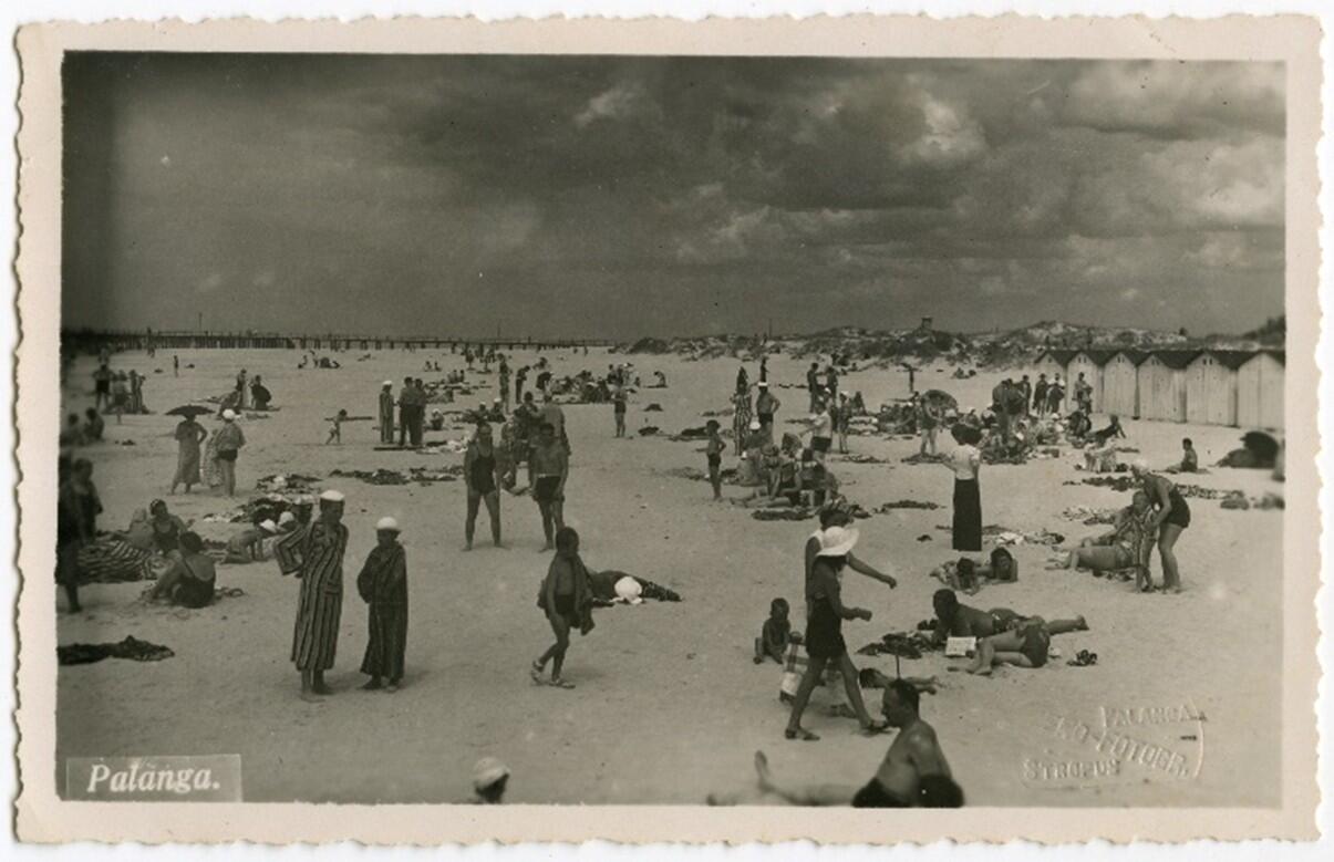 Palangos pliažas, 1931–1936 m. I. Stropaus fotoatvirukas.