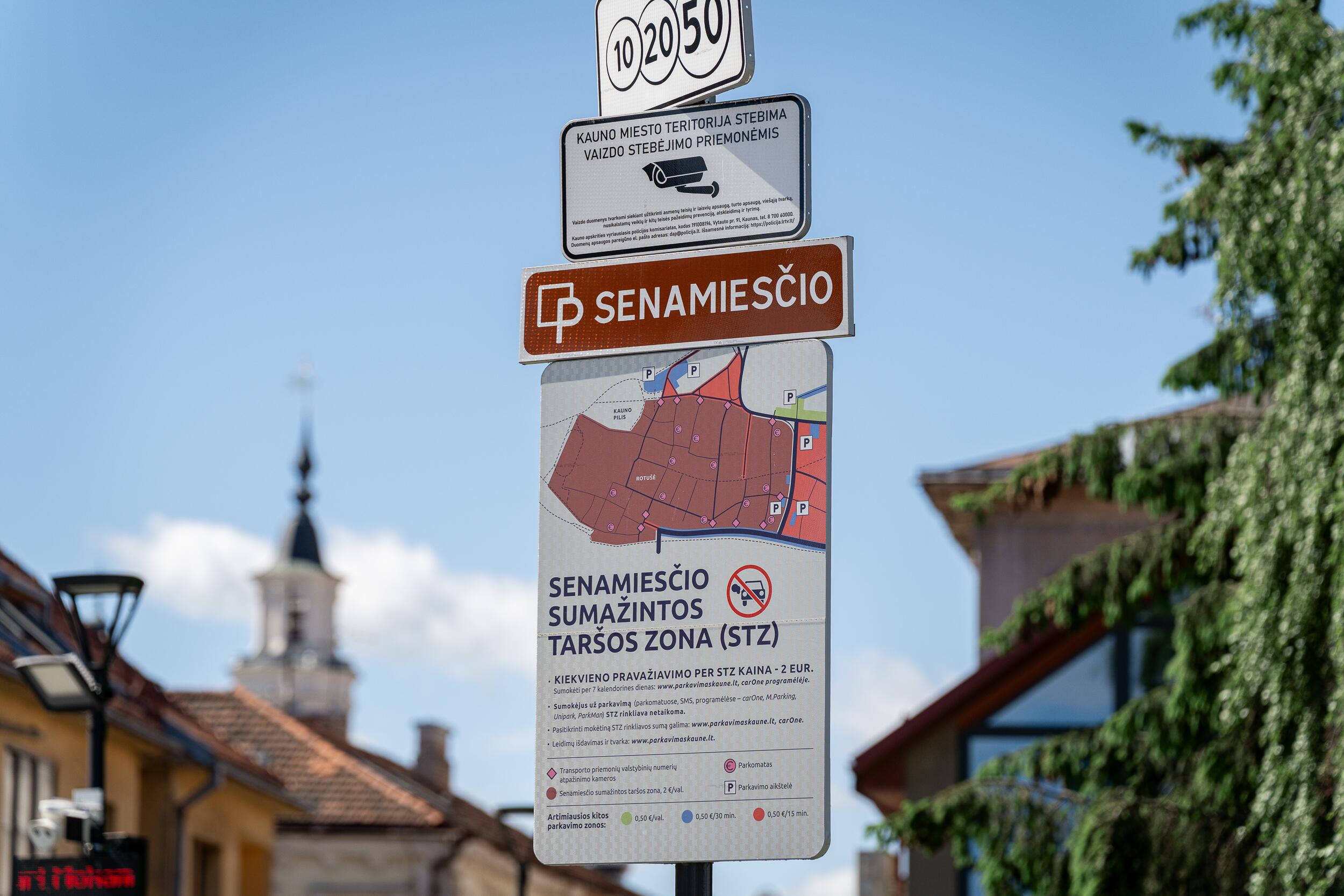 Svarbu: reikia stebėti įrengtus ženklus ir rinkliavą sumokėti pagal tai, kurioje zonoje palikote automobilį.