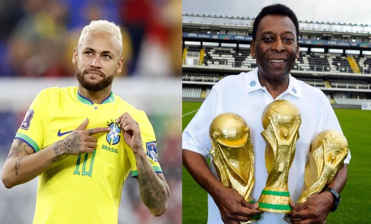 Tautiečiai: Neymaras (kairėje) Brazilijos rinktinėje pranoko legendinį Pele rezultatyvumu, tačiau ne pasaulio čempiono titulais.
