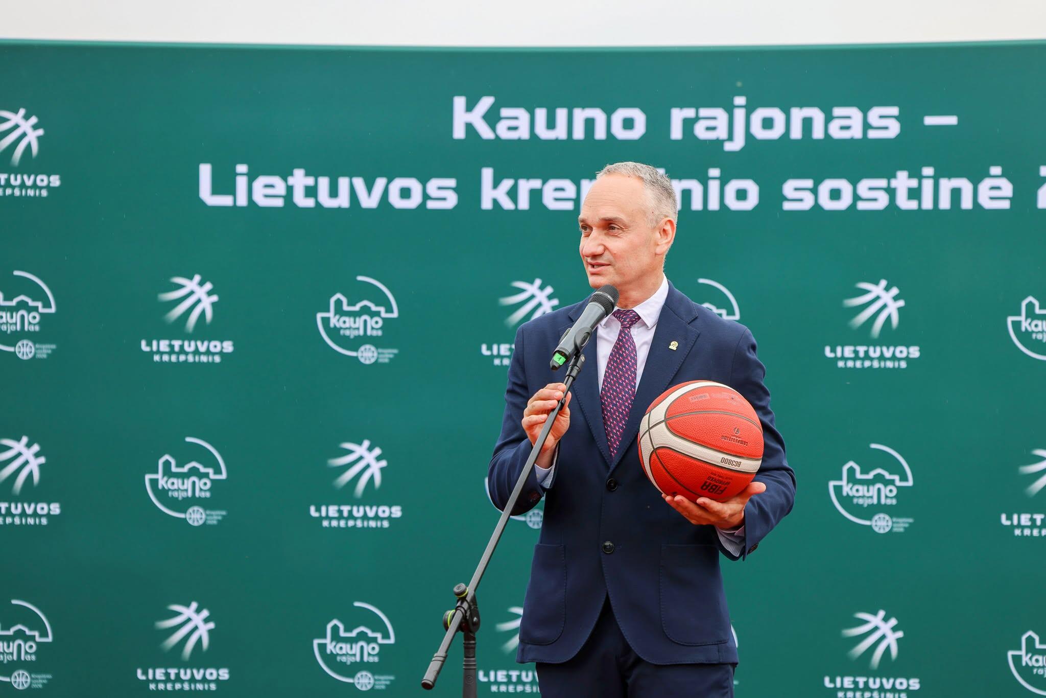 Etalonas: asociacijos „Lietuvos krepšinis“ prezidentas M. Balčiūnas Kauno rajono savivaldybės iniciatyvas įvardija kaip pavyzdį.
